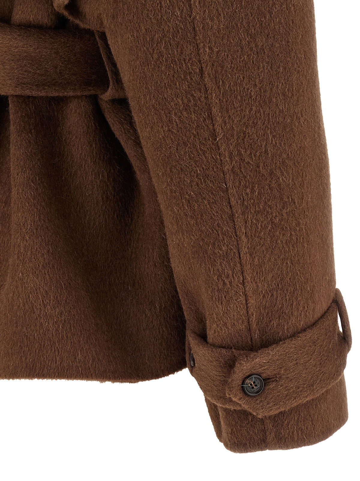Giuseppe Di Morabito Brown Wool Coat - Luxury Outerwear Redefined