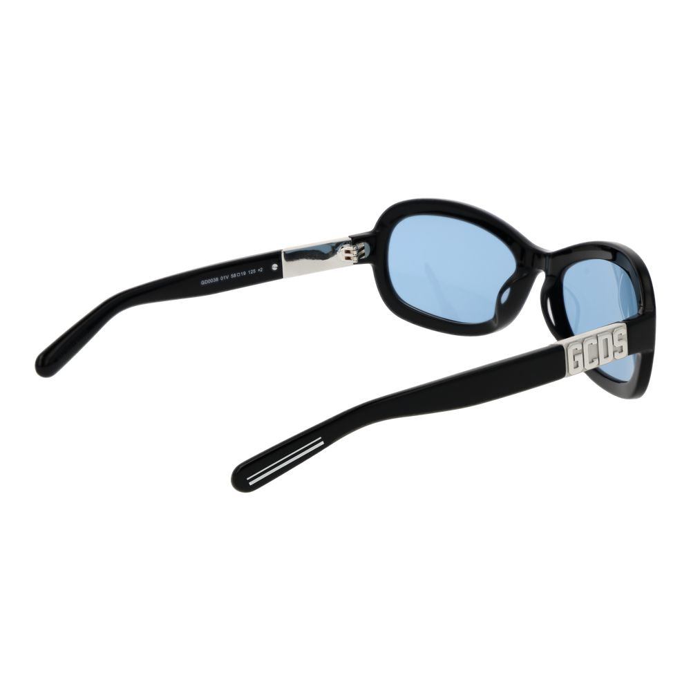 Experience the allure of GCDS Black Acetate Sunglasses, where exquisite craftsmanship meets timeless elegance, perfect for the discerning individual who commands attention.