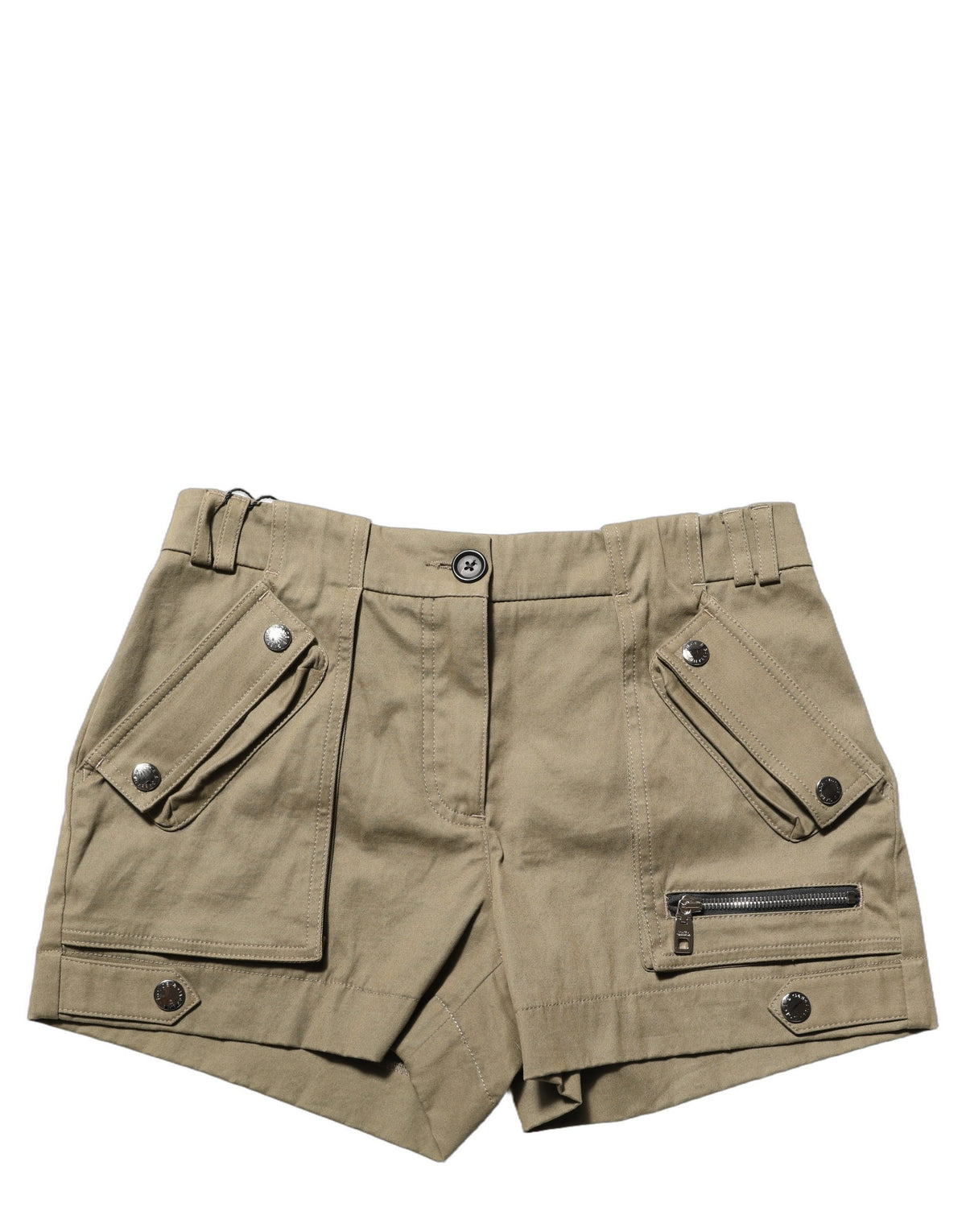Dolce & Gabbana Army Green Cargo Hot Pants Shorts - Luxury Fashion
