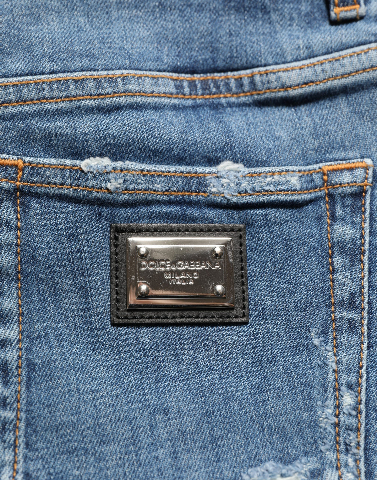 Dolce & Gabbana High Rise Denim Hot Pants for Timeless Elegance