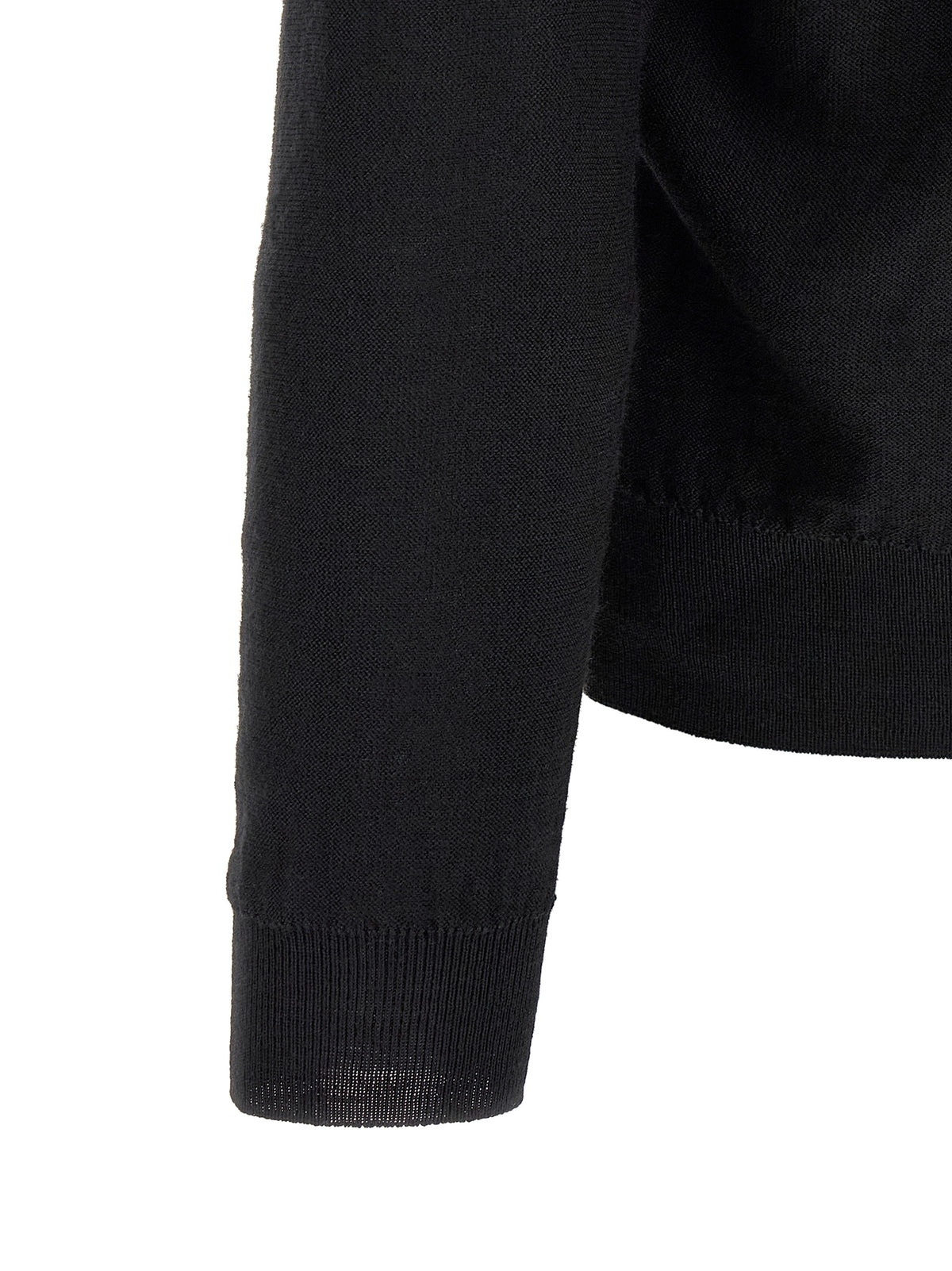 Lemaire Black Wool Cardigan - Timeless Luxury Knitwear