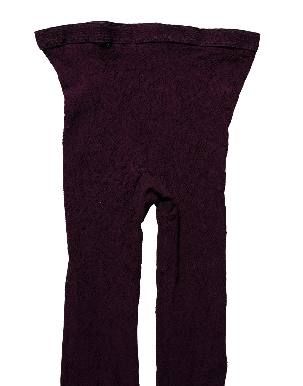 Dries Van Noten Violet Floral Fishnet Tights - Timeless Luxury