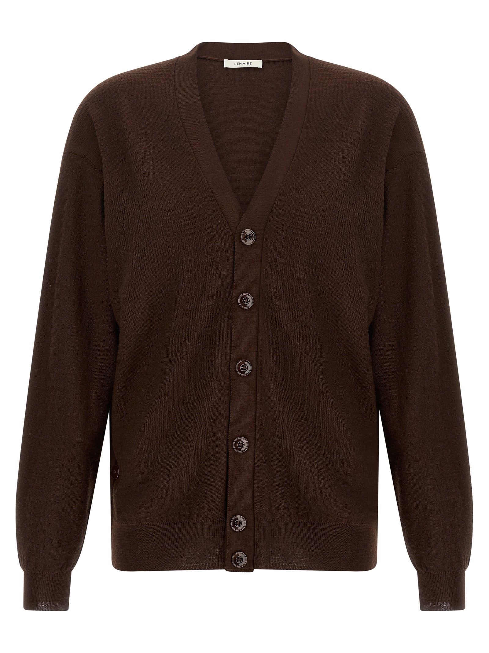 Lemaire Bordeaux Wool Cardigan - Effortless Luxury Redefined