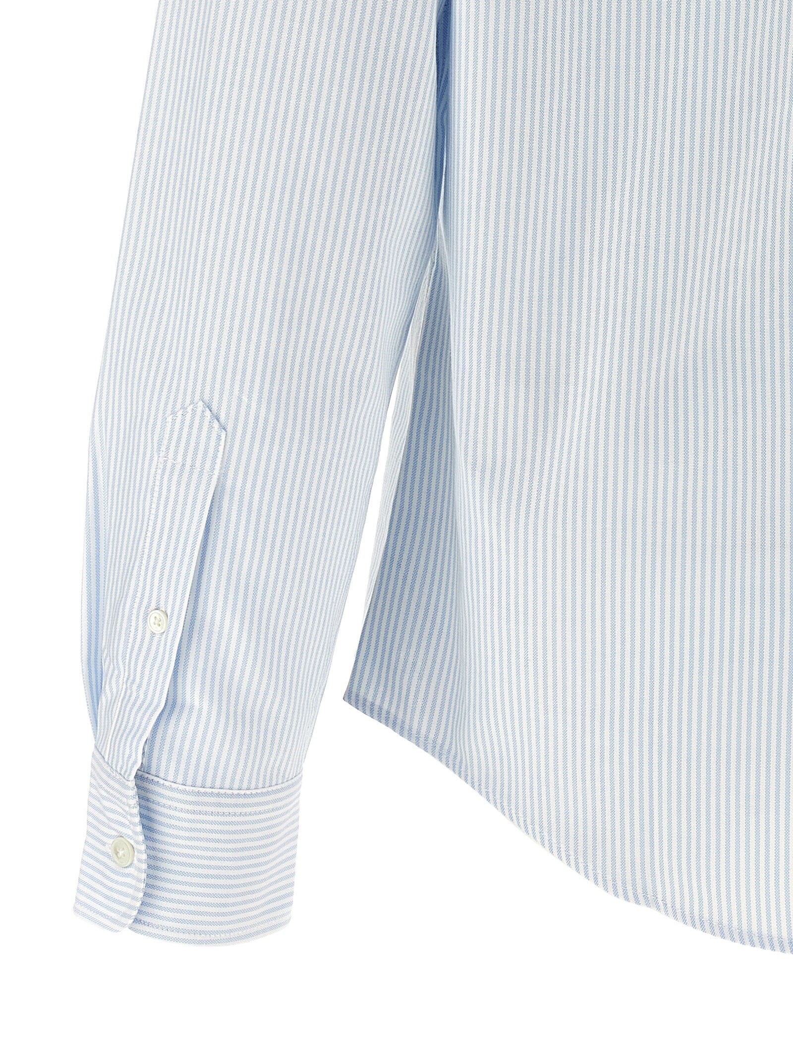 Ami Paris Blue Cotton Blouse - Timeless Elegance Redefined