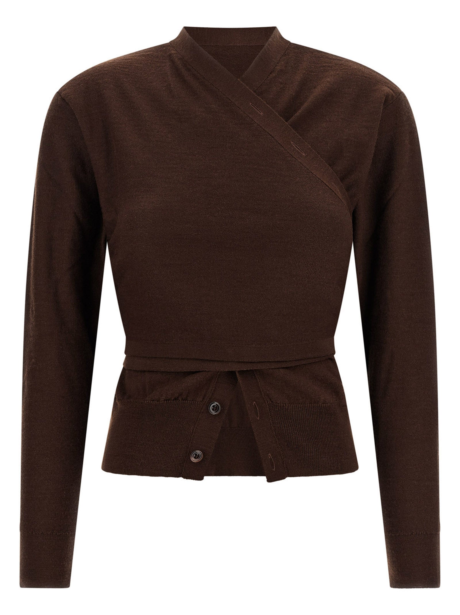 Lemaire Bordeaux Wool Cardigan - Timeless Luxury Layering