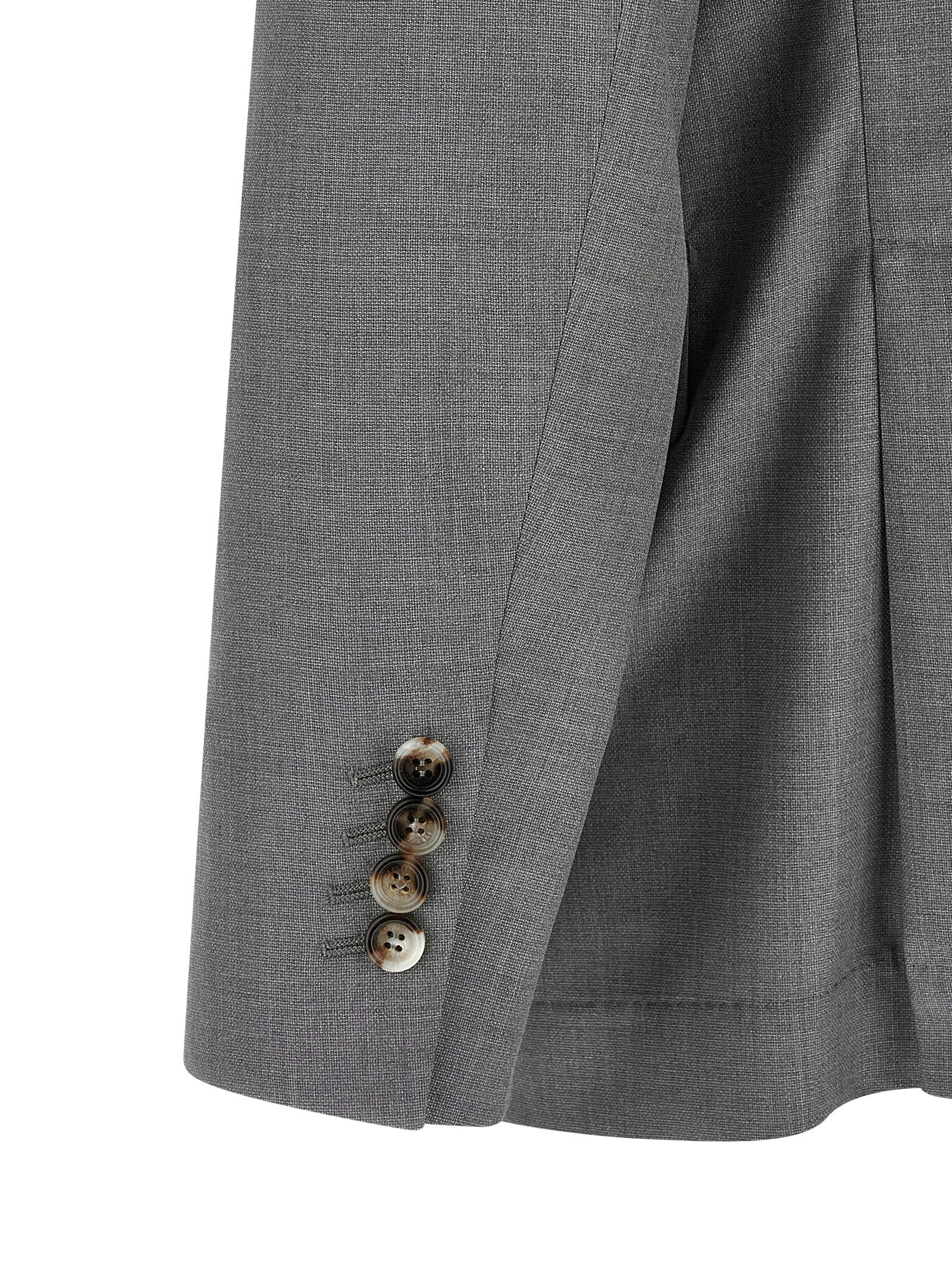 Brunello Cucinelli Gray Virgin Wool Blazer - Timeless Luxury Tailoring