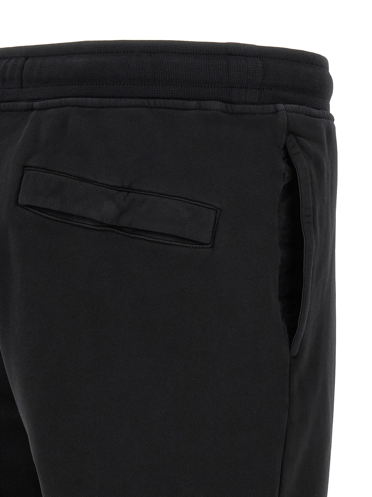 Stone Island Black Cotton Joggers (Workout Pants)