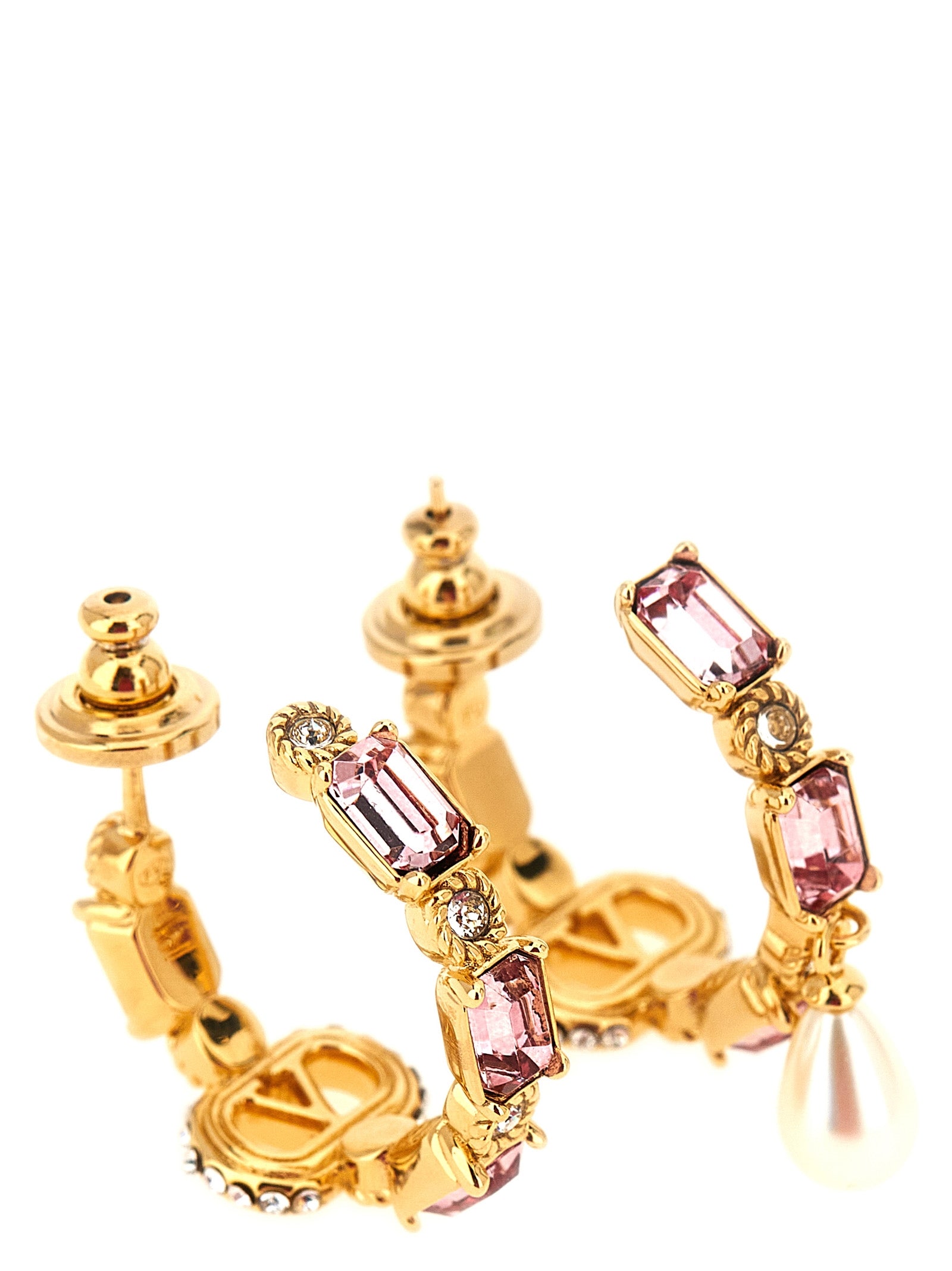Valentino Garavani Gold Brass Earrings - Exquisite Luxury Statement