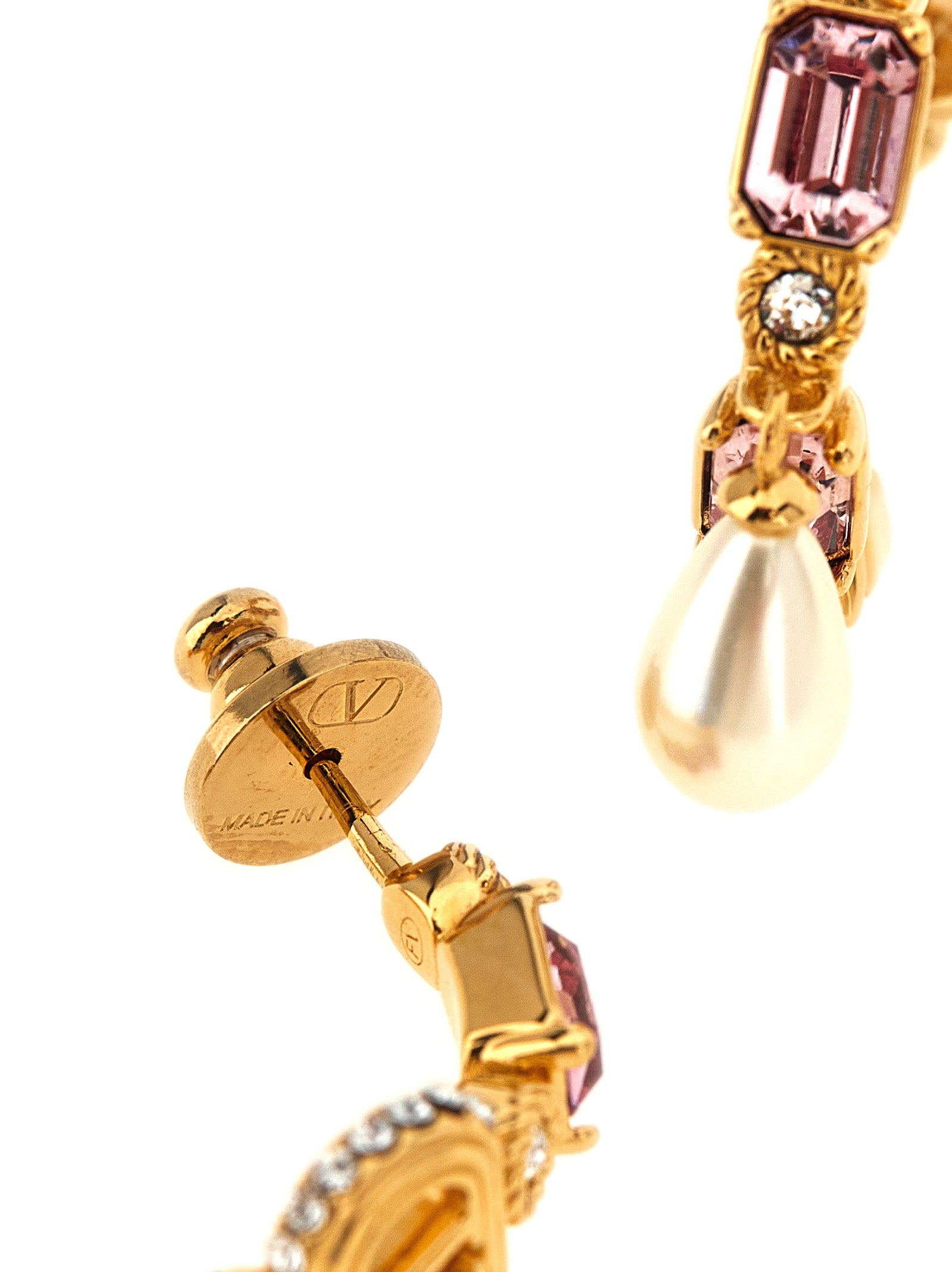 Valentino Garavani Gold Brass Earrings - Exquisite Luxury Statement