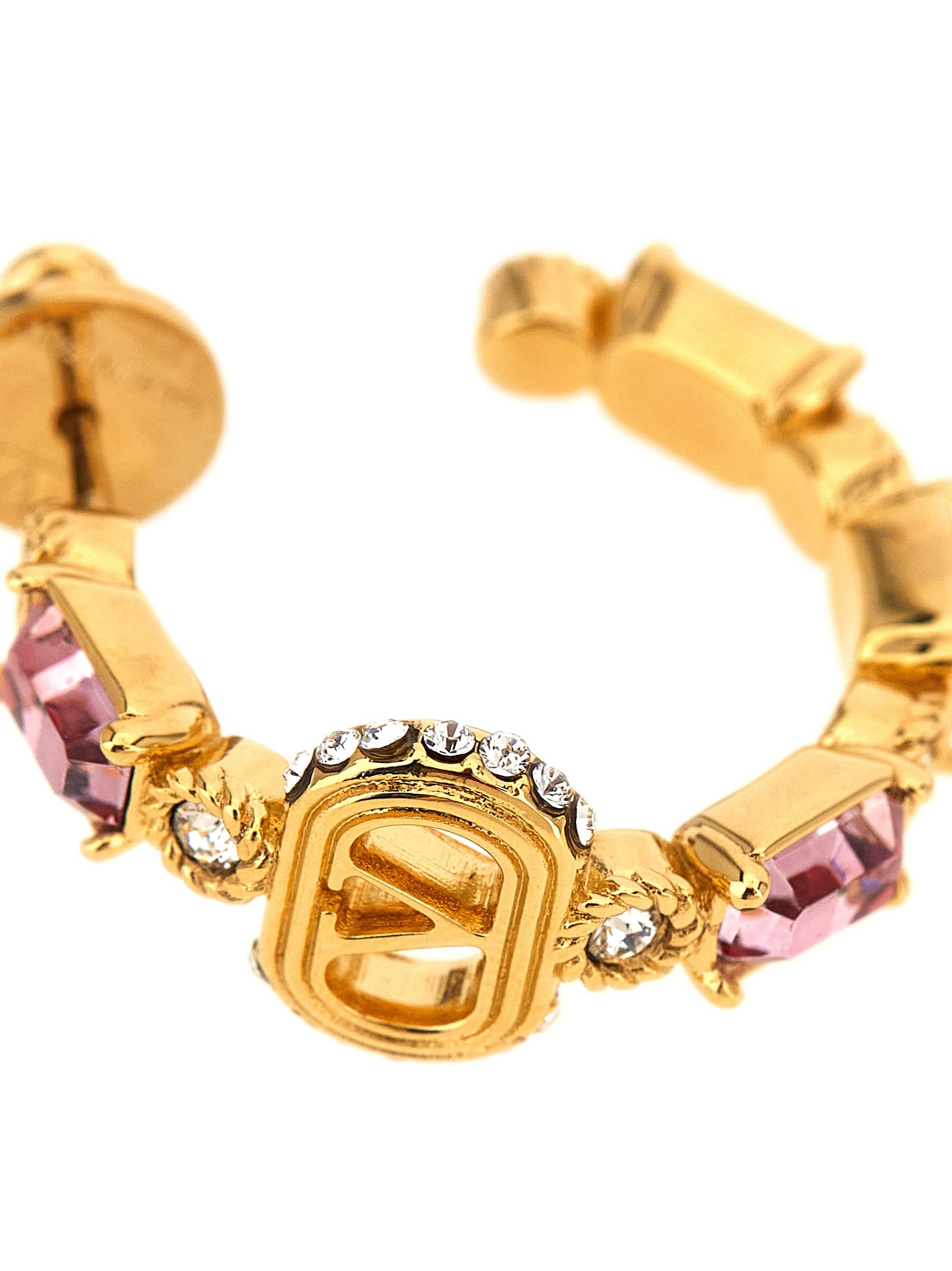 Valentino Garavani Gold Brass Earrings - Exquisite Luxury Statement