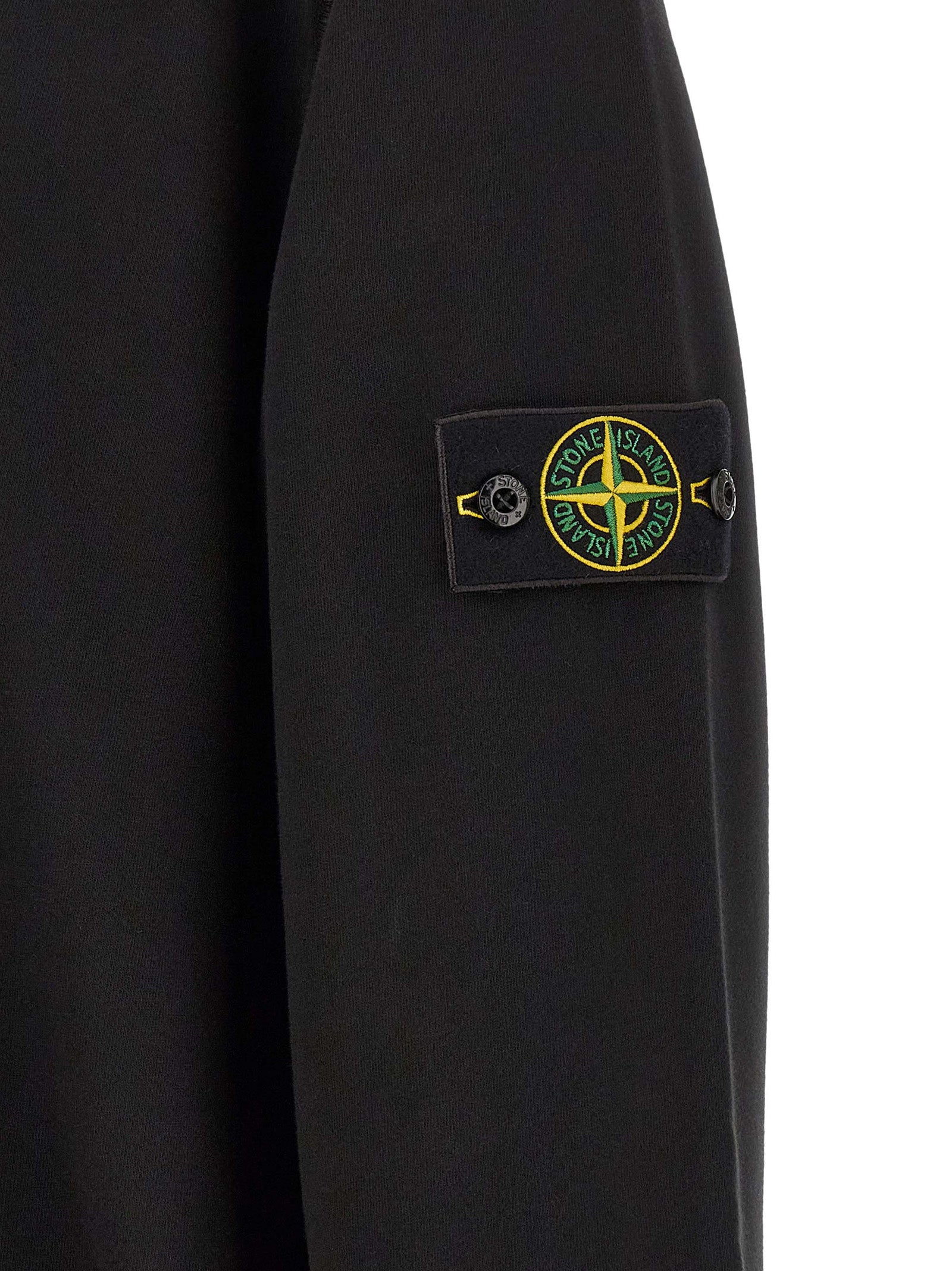 Stone Island Black Cotton Sweatshirt