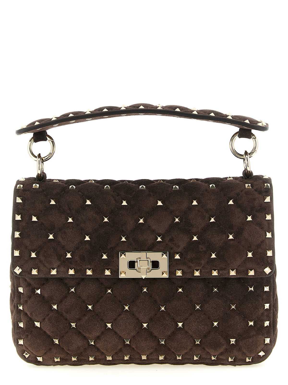 Indulge in the Valentino Garavani Brown Calfskin Crossbody Bag, where exquisite craftsmanship meets timeless elegance, perfect for the discerning fashion lover.