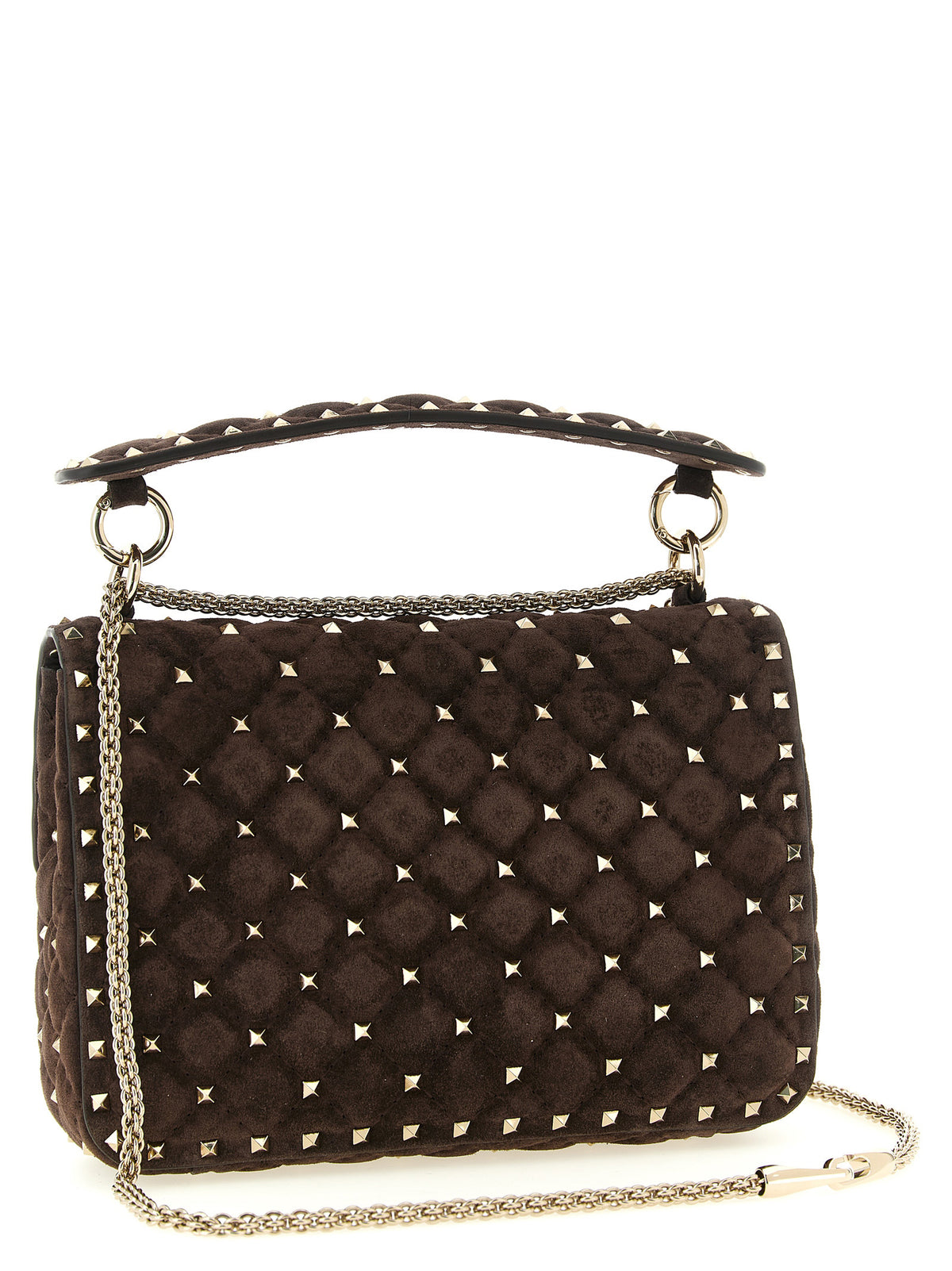 Experience the allure of the Valentino Garavani Brown Calfskin Crossbody Bag, a symbol of exquisite craftsmanship and timeless elegance, perfect for every sophisticated occasion.