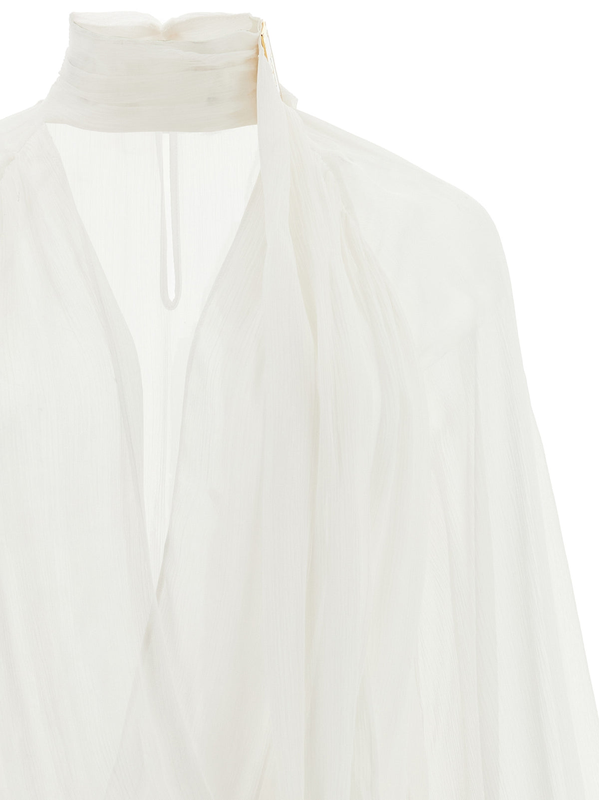 Elisabetta Franchi White Viscose Bodysuit - Timeless Elegance