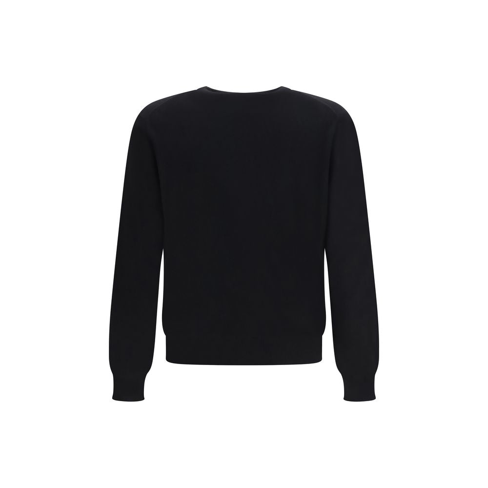 Versace Black Cashmere Sweater - Timeless Luxury Redefined