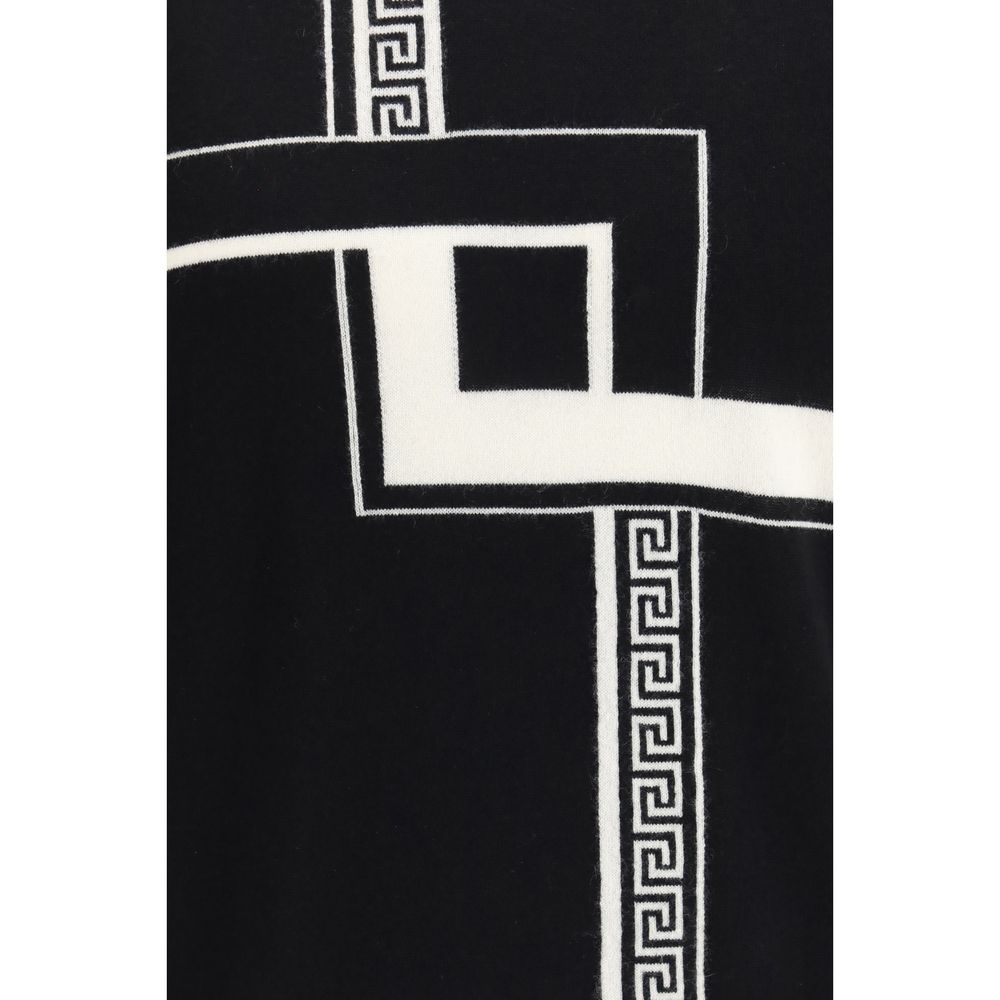 Versace Black Cashmere Sweater - Timeless Luxury Redefined
