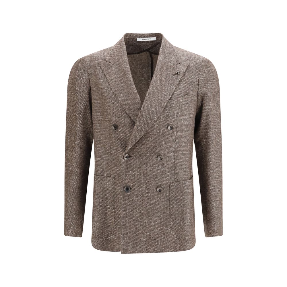 Tagliatore Brown Wool Oves Aries Blazer - Timeless Elegance