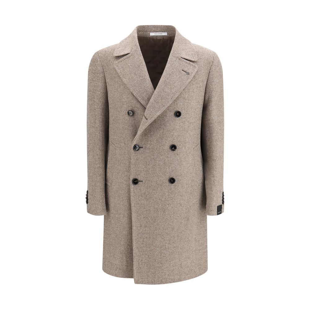 Tagliatore Beige Wool Oves Aries Coat - Timeless Luxury Elegance