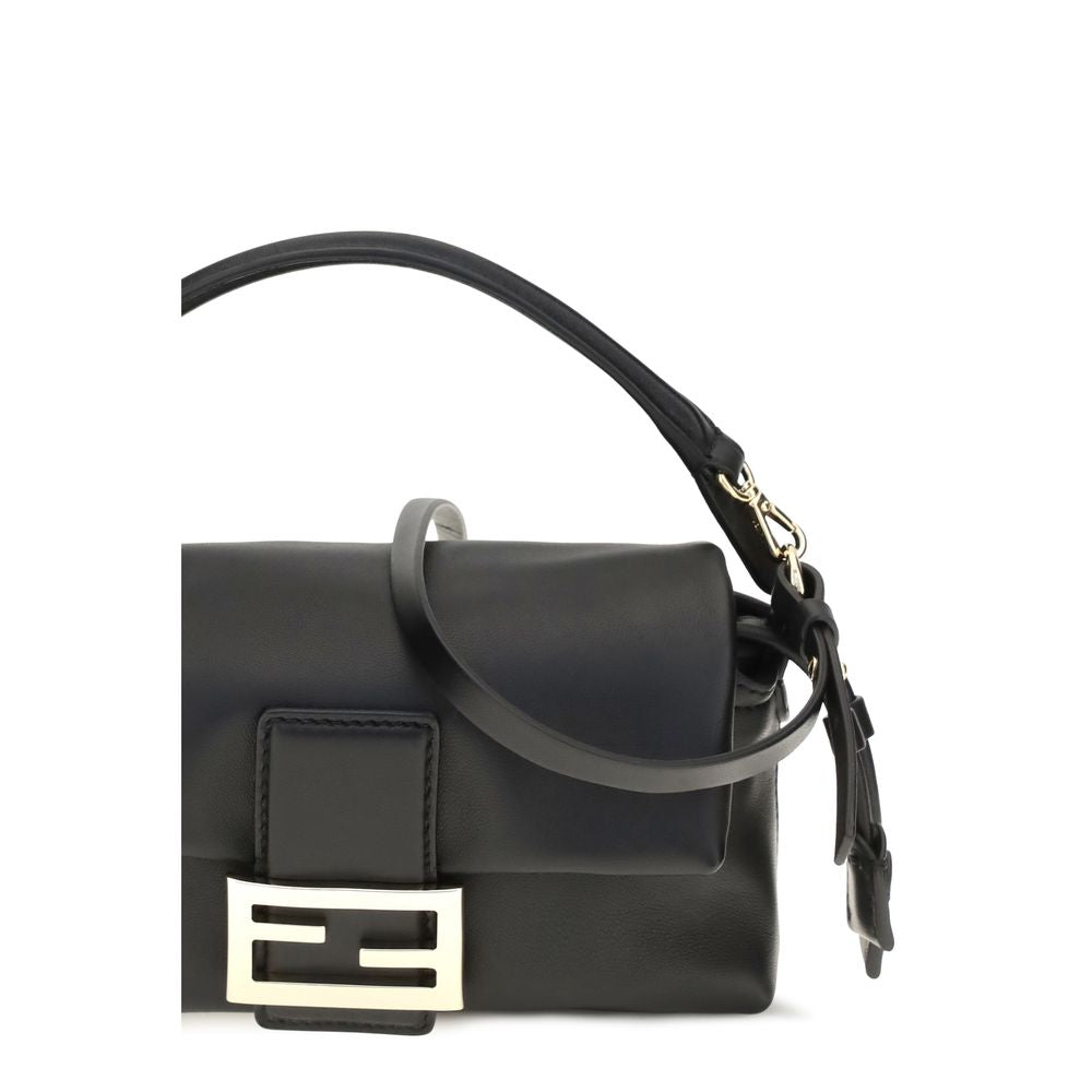 Indulge in the Fendi Black Lamb Ovis Aries Aries Shoulder Bag, a masterpiece of nappa leather craftsmanship from the AW26 collection, embodying timeless elegance and modern sophistication.