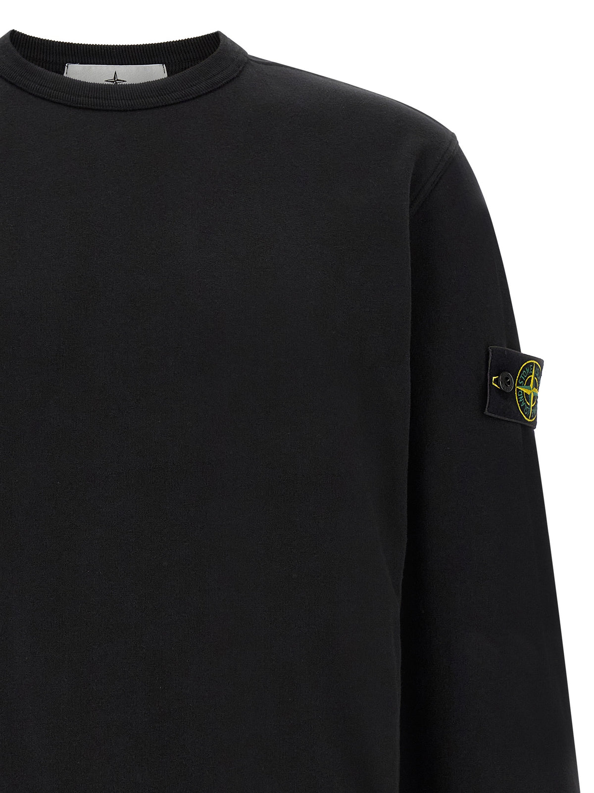 Stone Island Black Cotton Sweatshirt - Timeless Luxury Essential