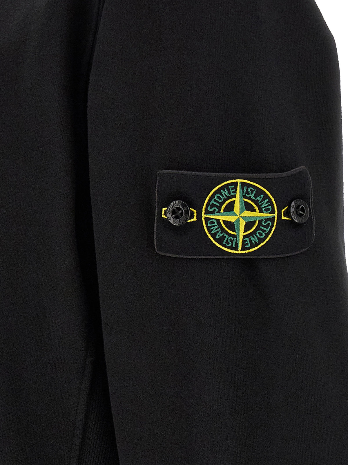 Stone Island Black Cotton Sweatshirt - Timeless Luxury Essential