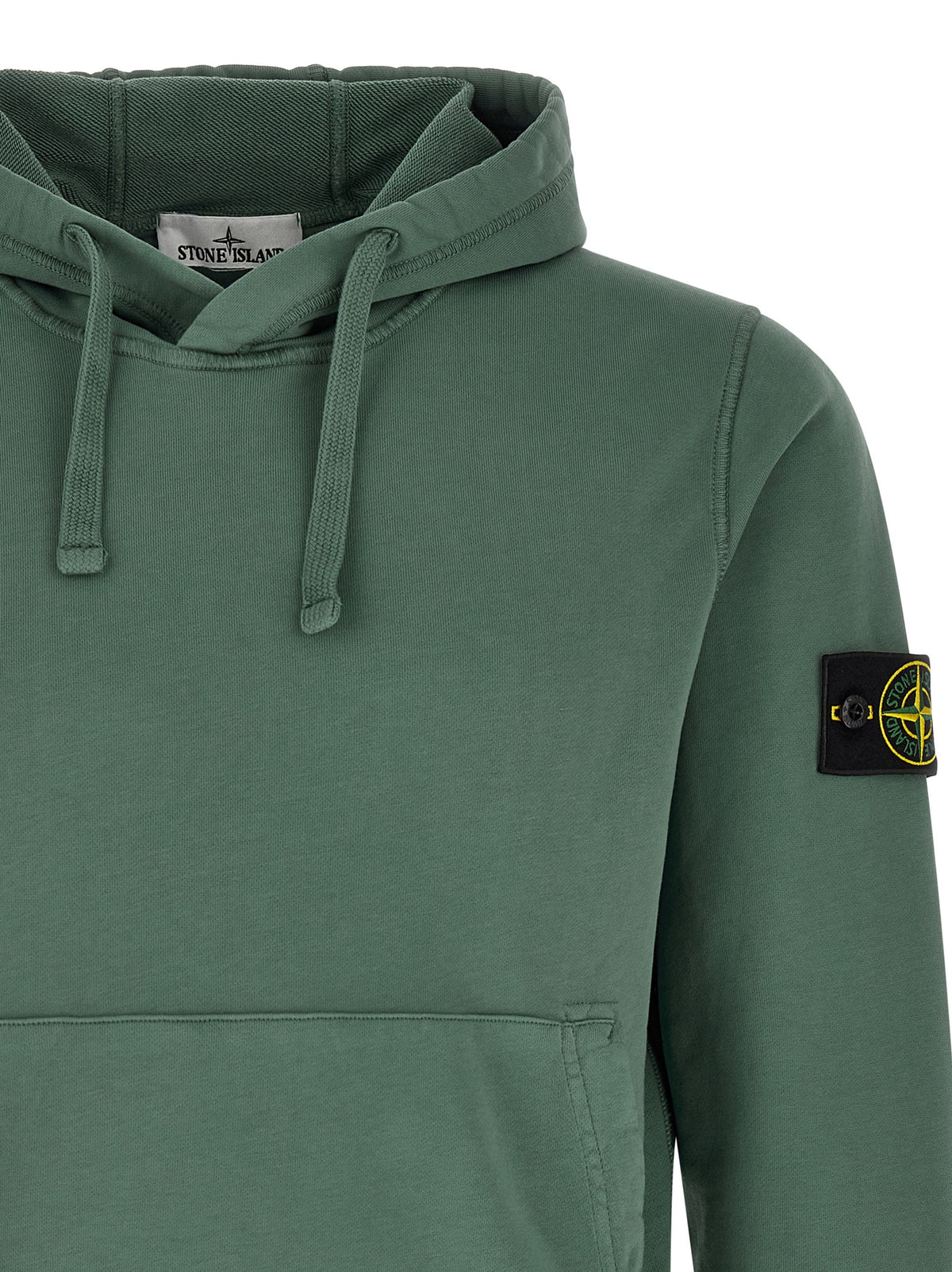 Elevate your wardrobe with the Stone Island Bicolor Cotton Sweatshirt, a luxurious blend of organic cotton and sophistication, perfect for timeless elegance.