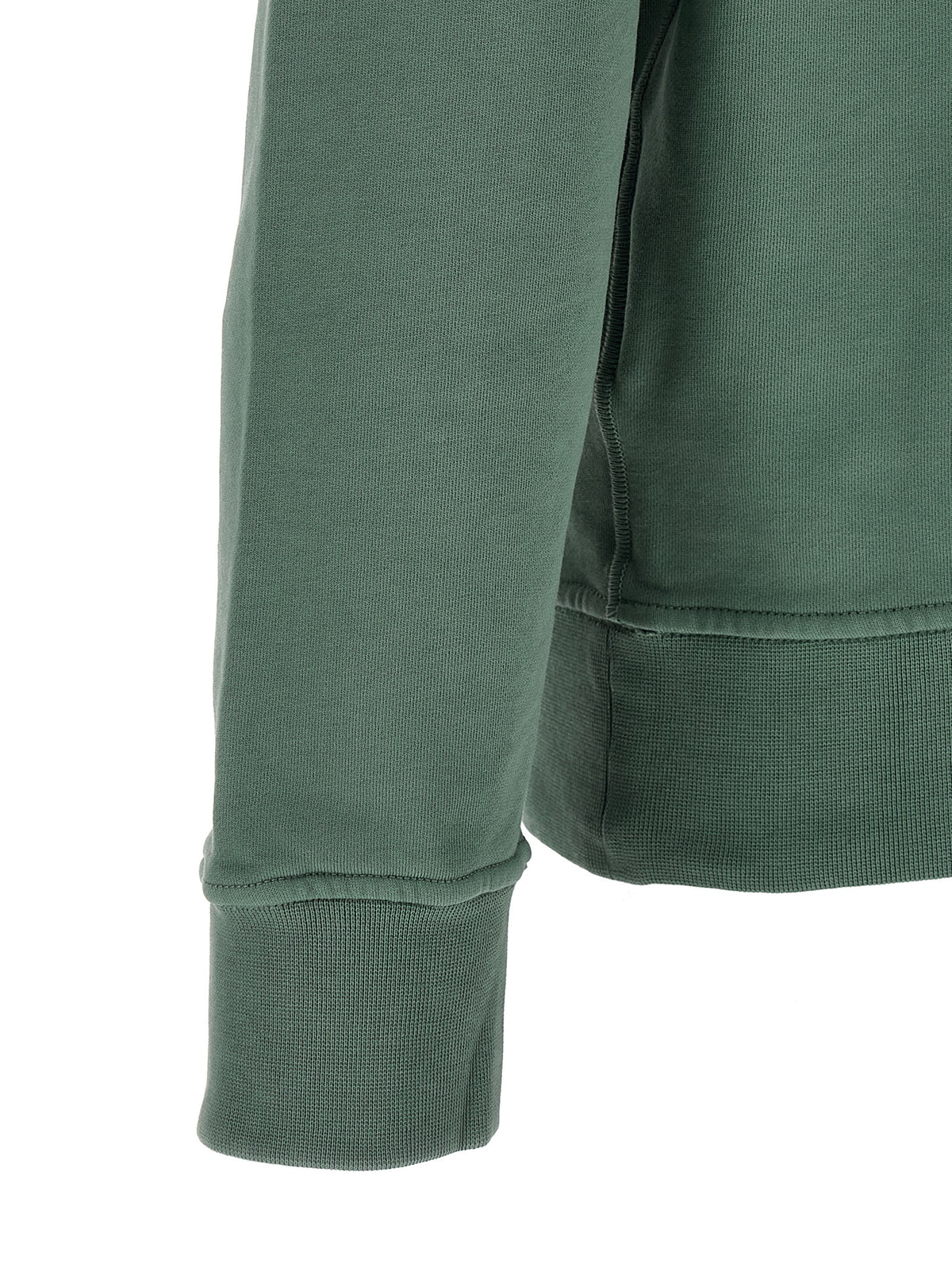 Experience the elegance of the Stone Island Bicolor Cotton Sweatshirt, crafted from 100% organic cotton, embodying luxury and sustainability for the discerning individual.