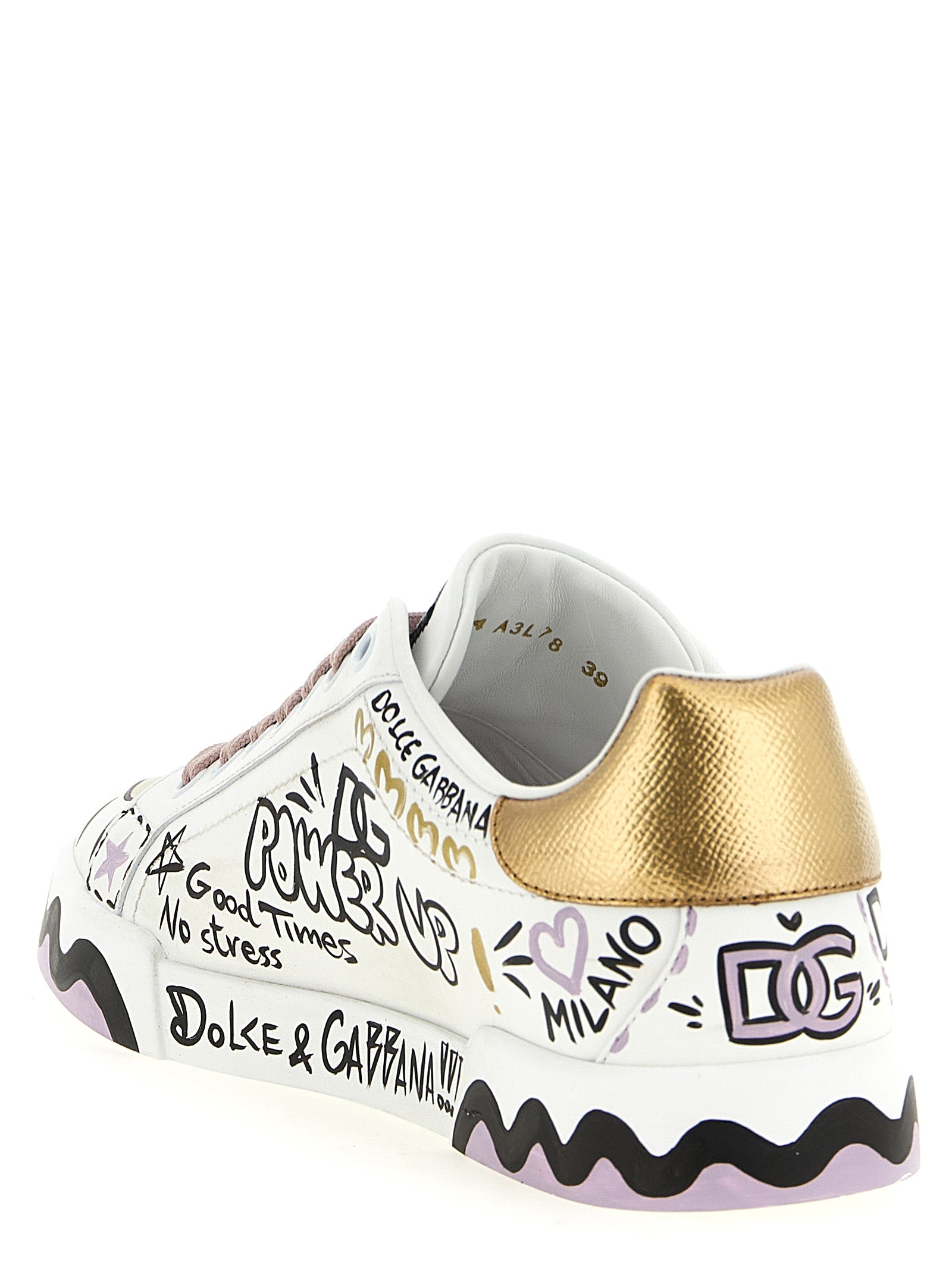 Dolce & Gabbana Multicolor Calfskin Low Top Sneakers - Luxury Artistry