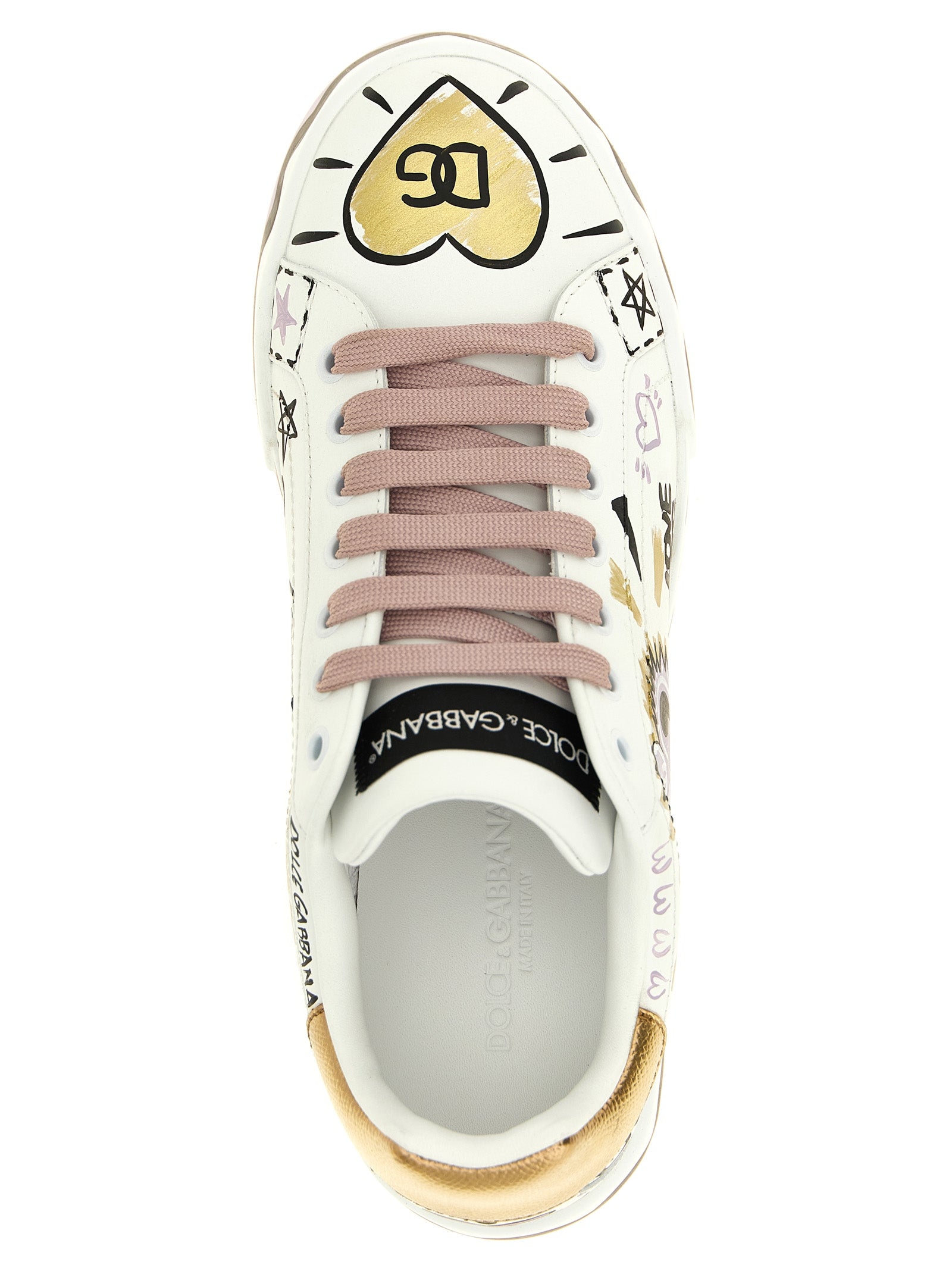 Dolce & Gabbana Multicolor Calfskin Low Top Sneakers - Luxury Footwear