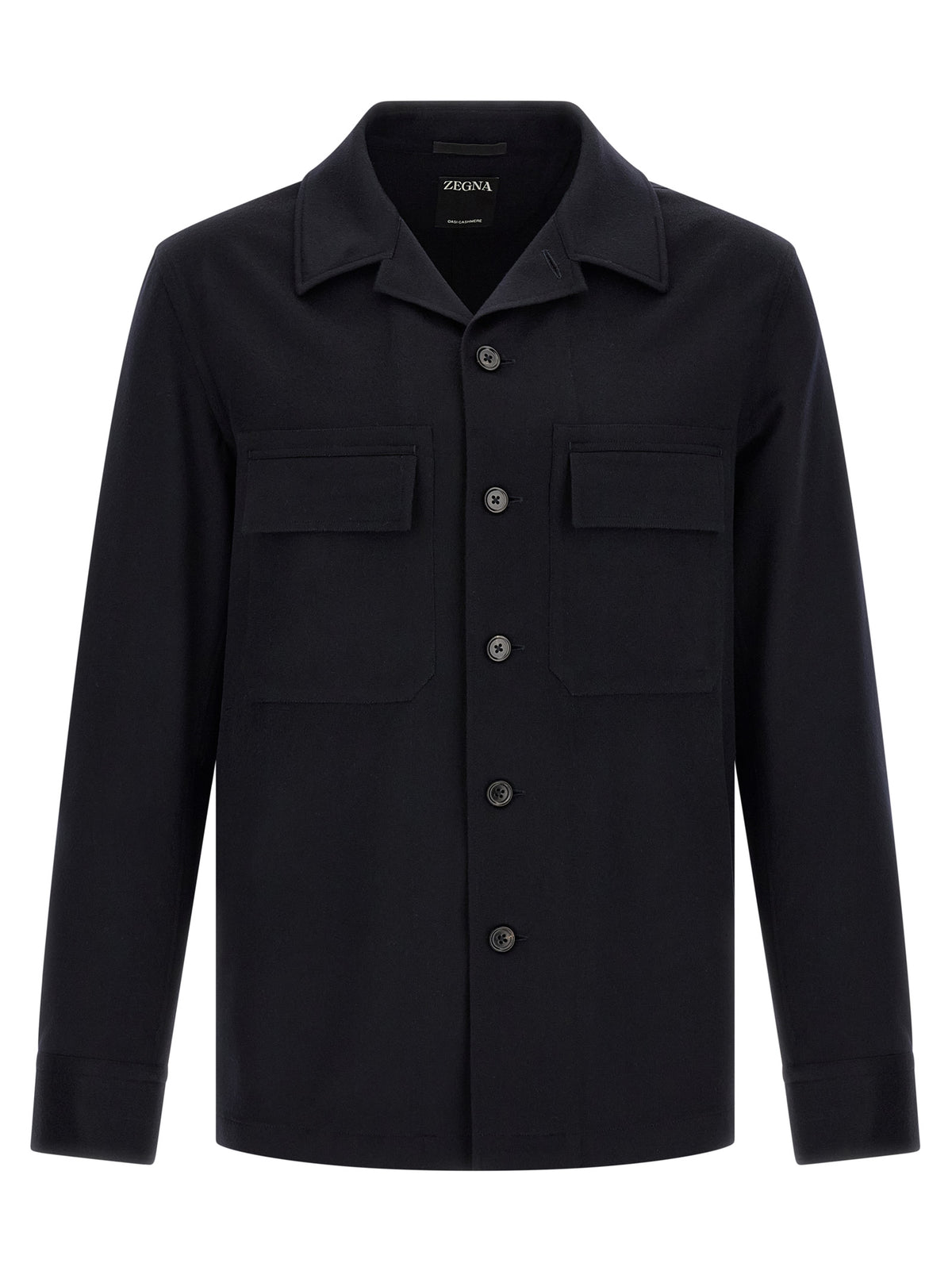 ZEGNA Blue Wool Blouse - Timeless Luxury for the Modern Connoisseur