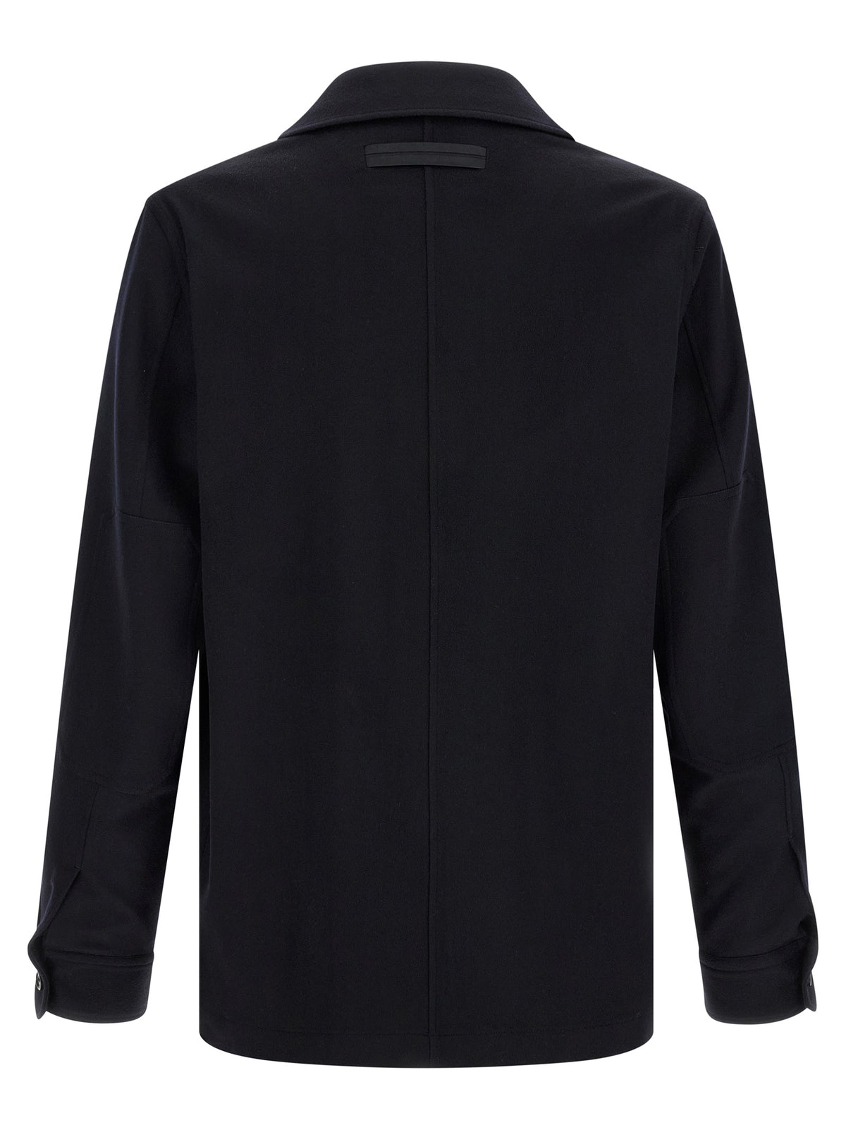 ZEGNA Blue Wool Blouse - Timeless Luxury for the Modern Gentleman