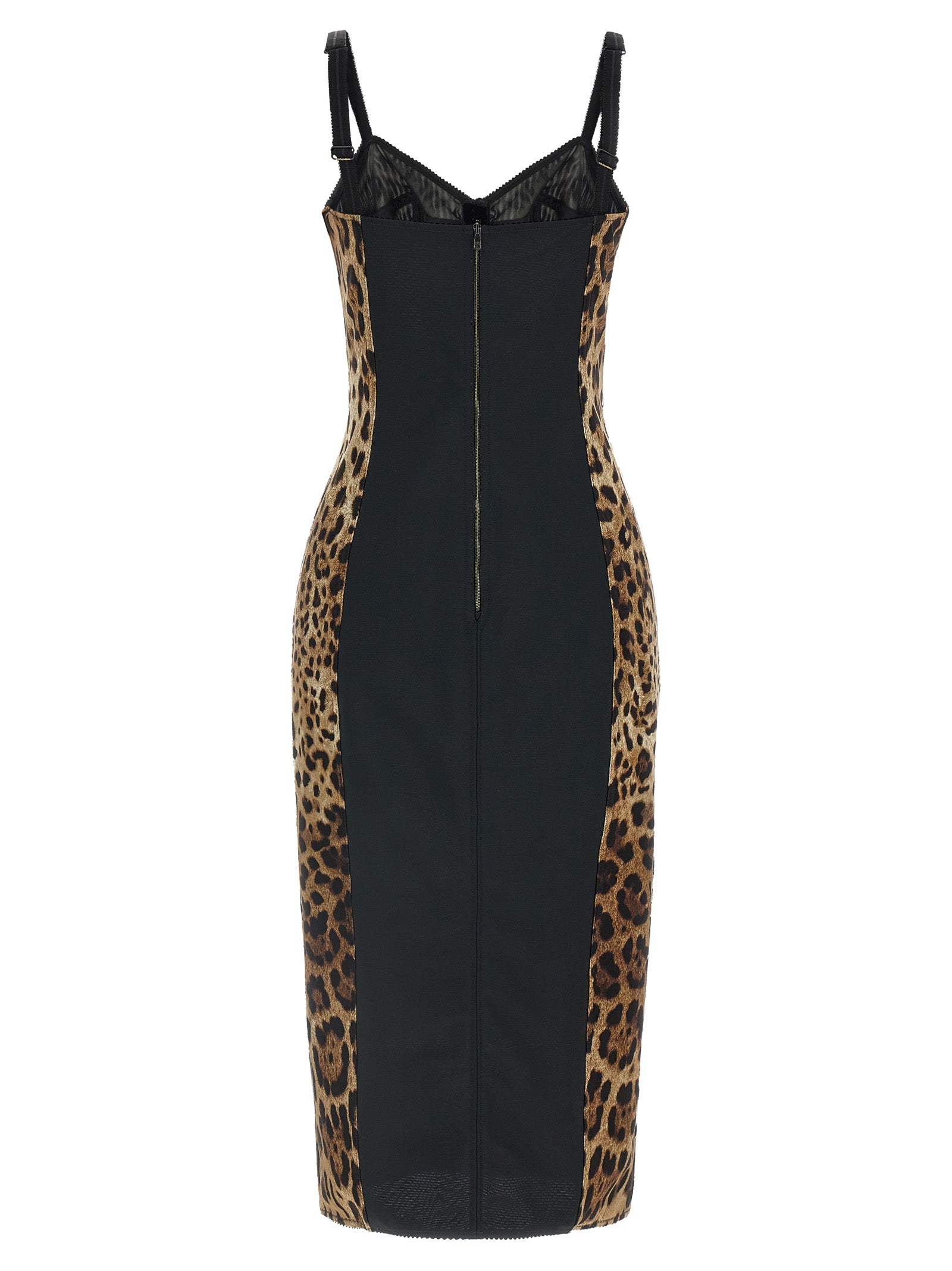 Indulge in the exquisite Dolce & Gabbana Brown Polyamide Midi Dress, where luxurious craftsmanship meets alluring design, perfect for elevating any upscale affair.