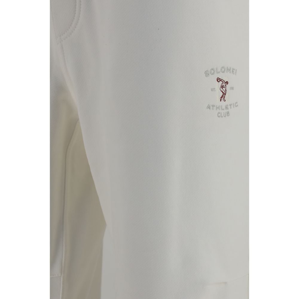 Brunello Cucinelli White Cotton Casual Pants - Luxury Redefined