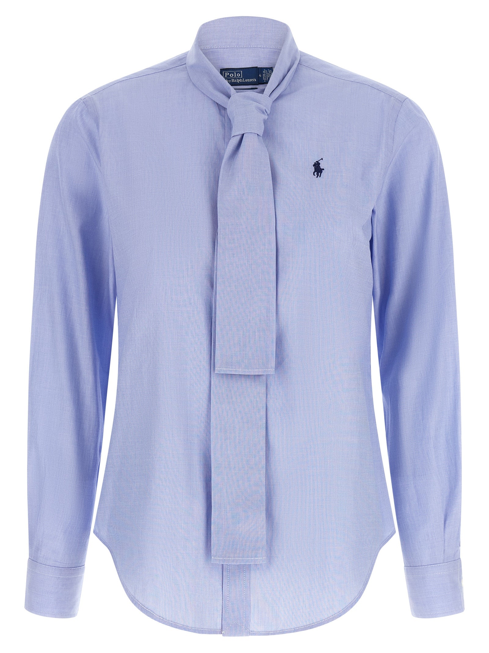Elevate your style with the Polo Ralph Lauren Blue Cotton Blouse, a blend of refined tailoring and modern elegance, perfect for the discerning wardrobe.