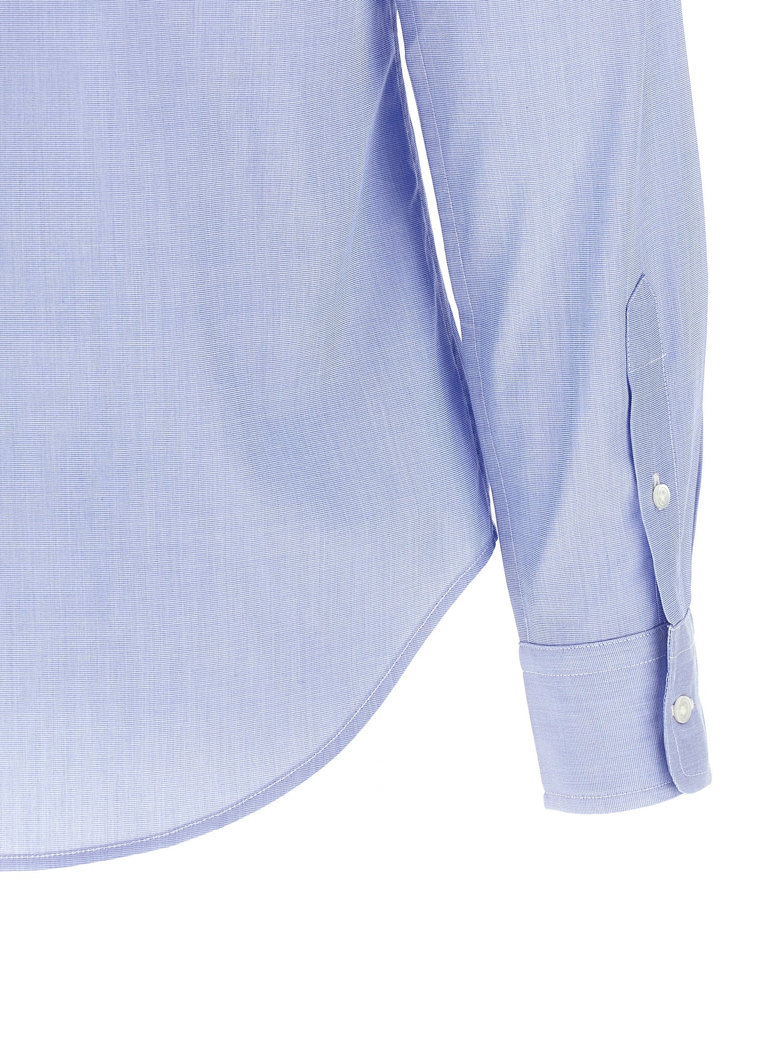 Elevate your elegance with the Polo Ralph Lauren Blue Cotton Blouse, a refined masterpiece of tailoring, crafted for those who embody sophistication and grace.