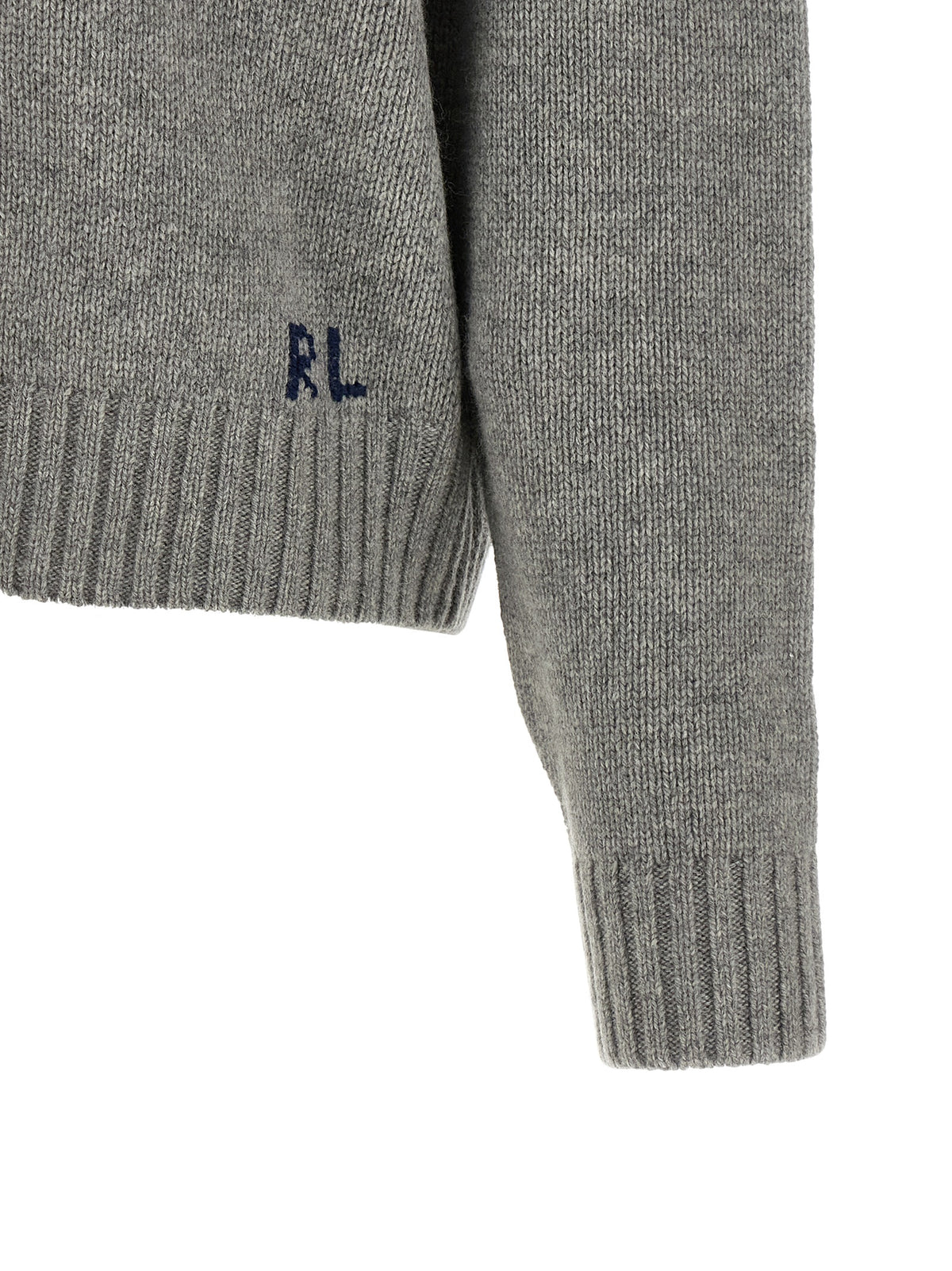 Polo Ralph Lauren Gray Wool Cardigan - Timeless Luxury Elegance