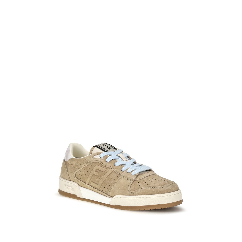 Discover the Fendi Beige Suede Leather Sneakers, where Italian craftsmanship meets contemporary elegance, perfect for those who appreciate luxury and sophistication.