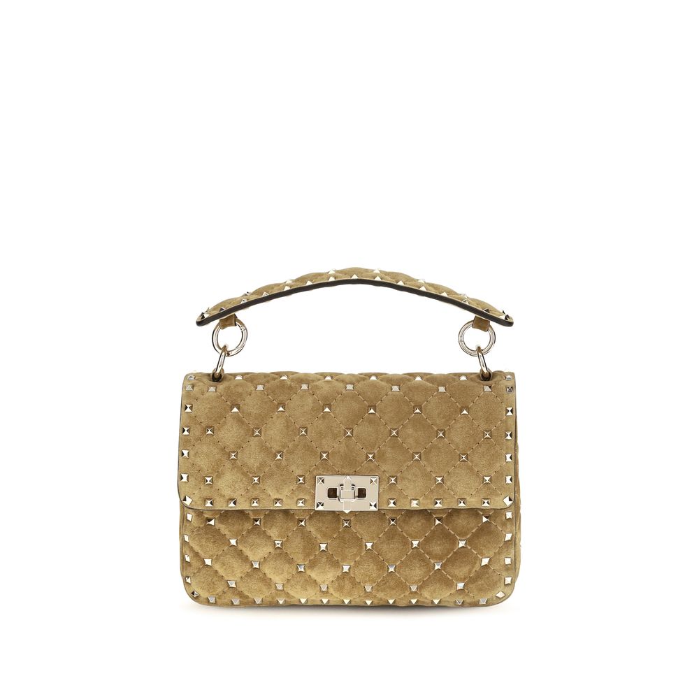 Indulge in the elegance of the Valentino Garavani Beige Calf Leather Bos Taurus Shoulder Bag, a masterpiece of Italian craftsmanship that elevates your style with luxurious sophistication.