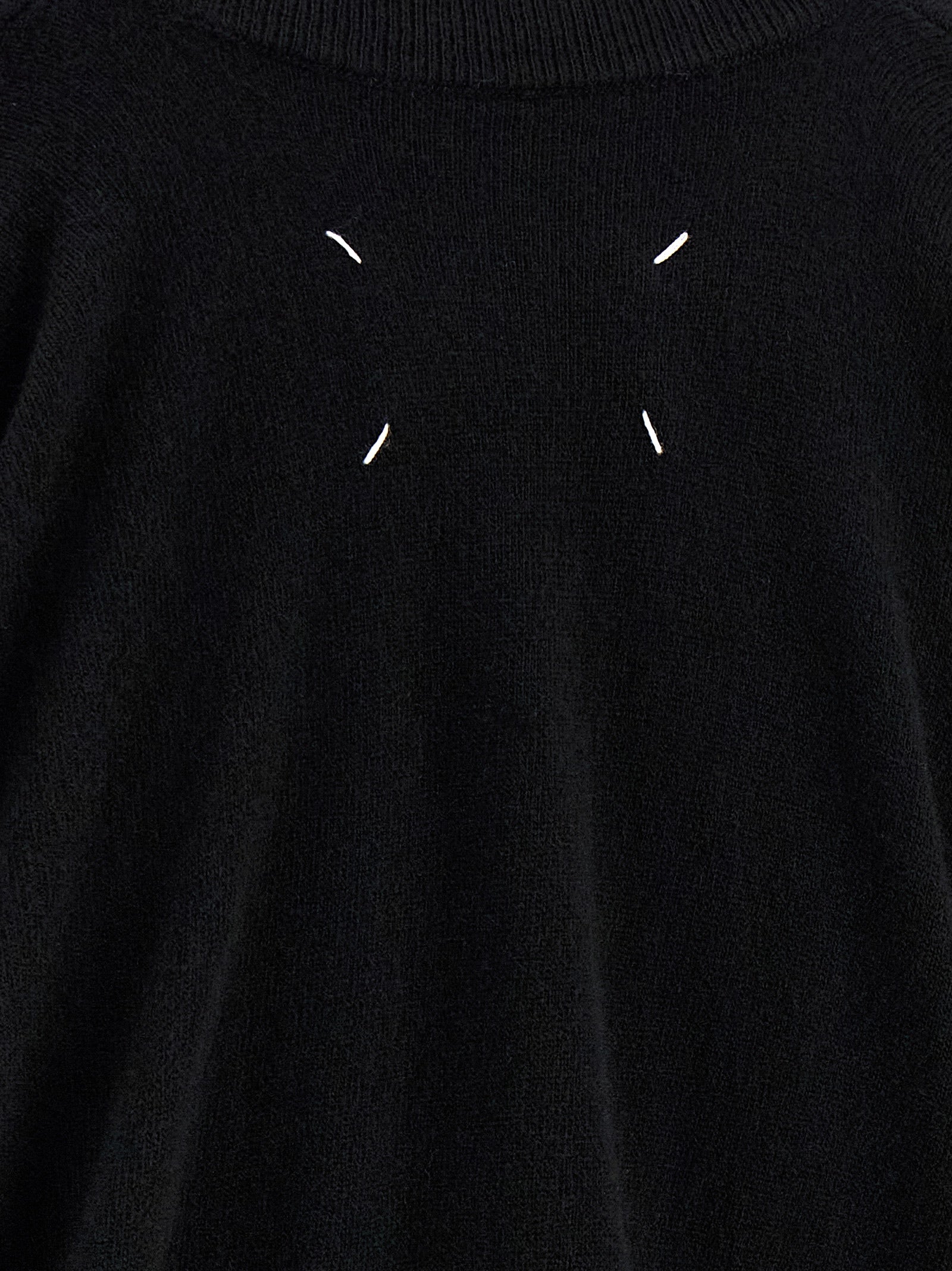 Maison Margiela Black Virgin Wool Cardigan - Timeless Luxury