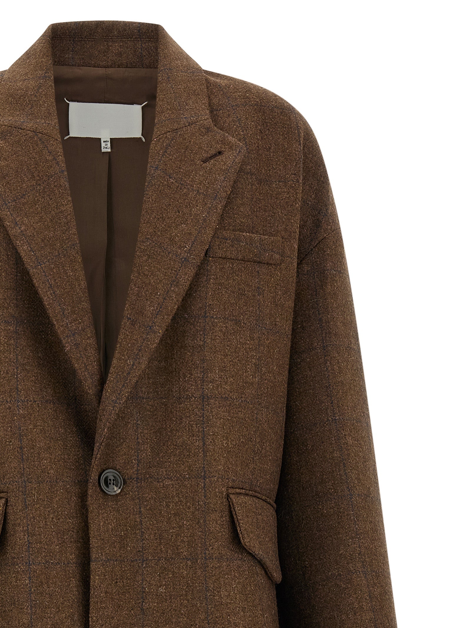 Maison Margiela Brown Wool Coat - Timeless Luxury Redefined