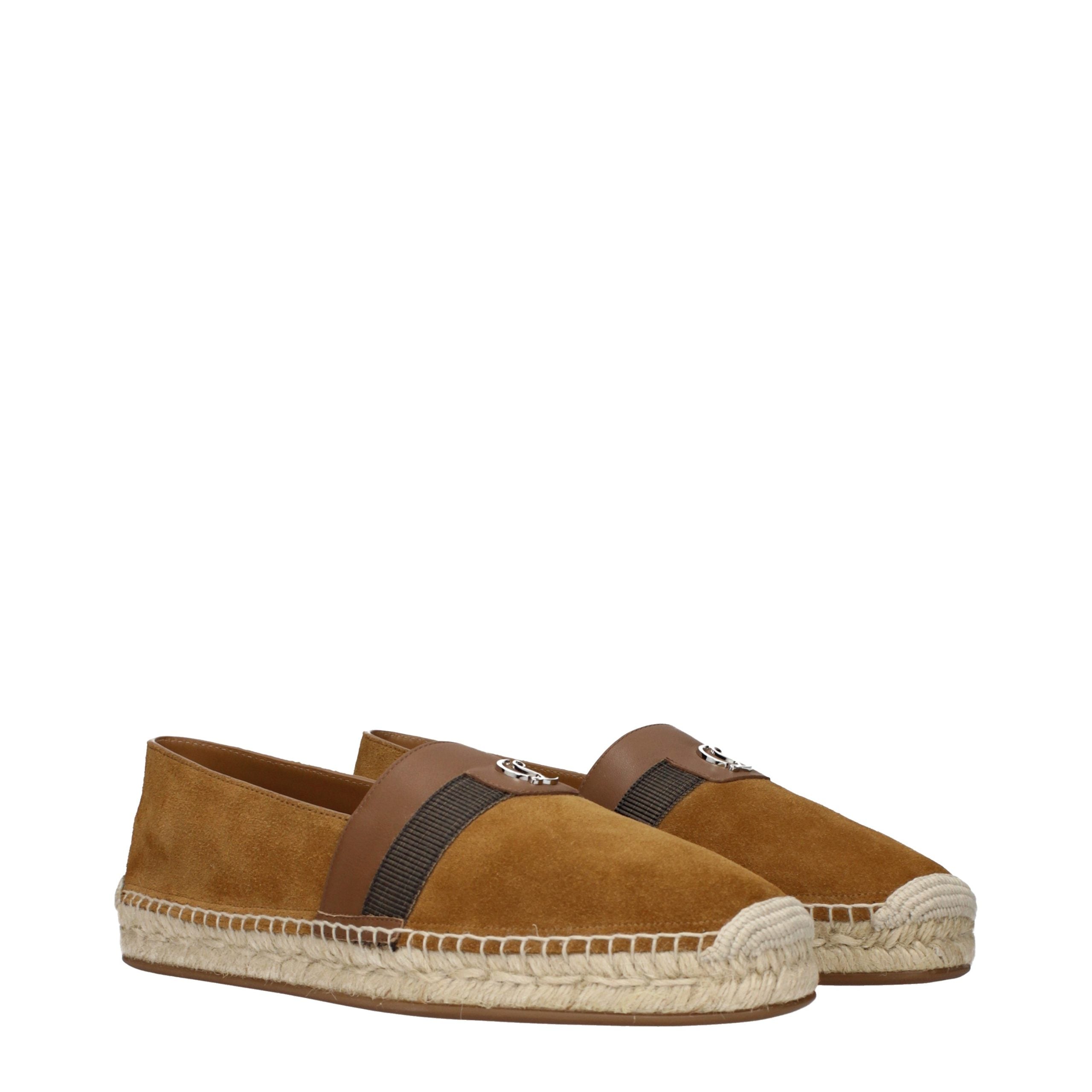 Christian Louboutin Brown Leather Espadrilles - Luxurious Footwear