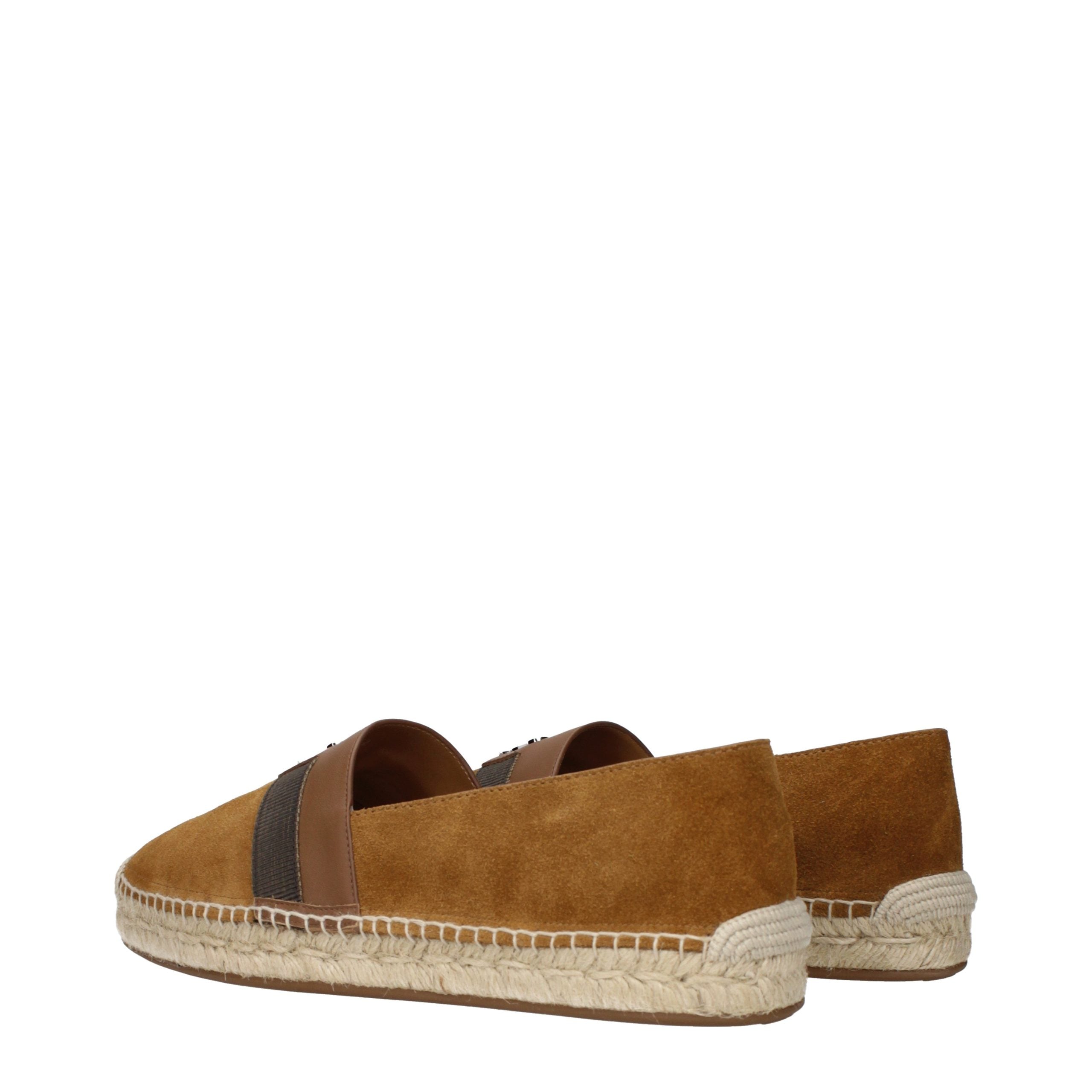 Discover the exquisite Christian Louboutin Brown Leather Espadrilles, where sumptuous suede meets unparalleled craftsmanship, elevating your summer style with effortless luxury.