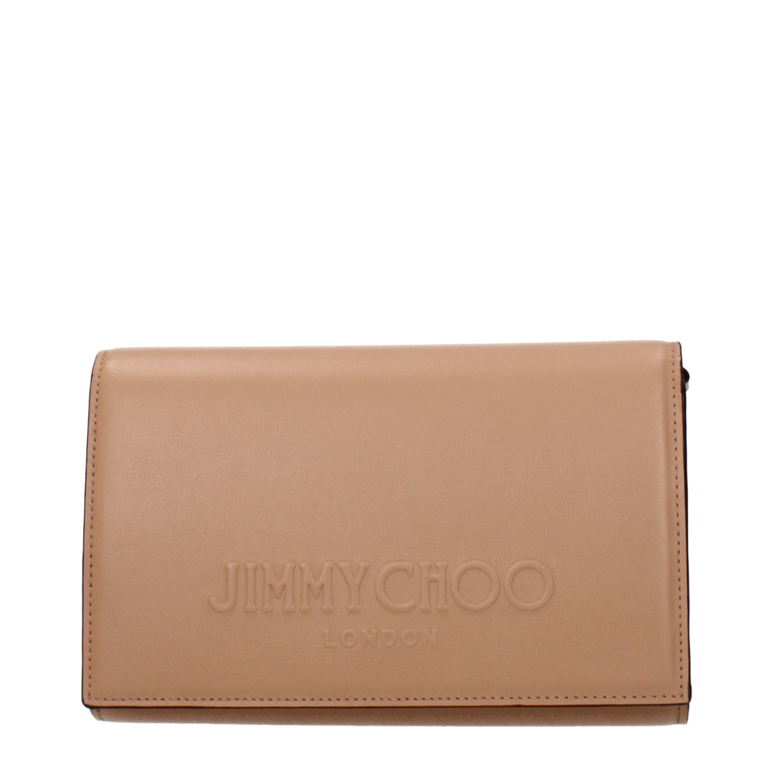 Jimmy Choo Brown Leather Clutch Bag - Timeless Elegance for All