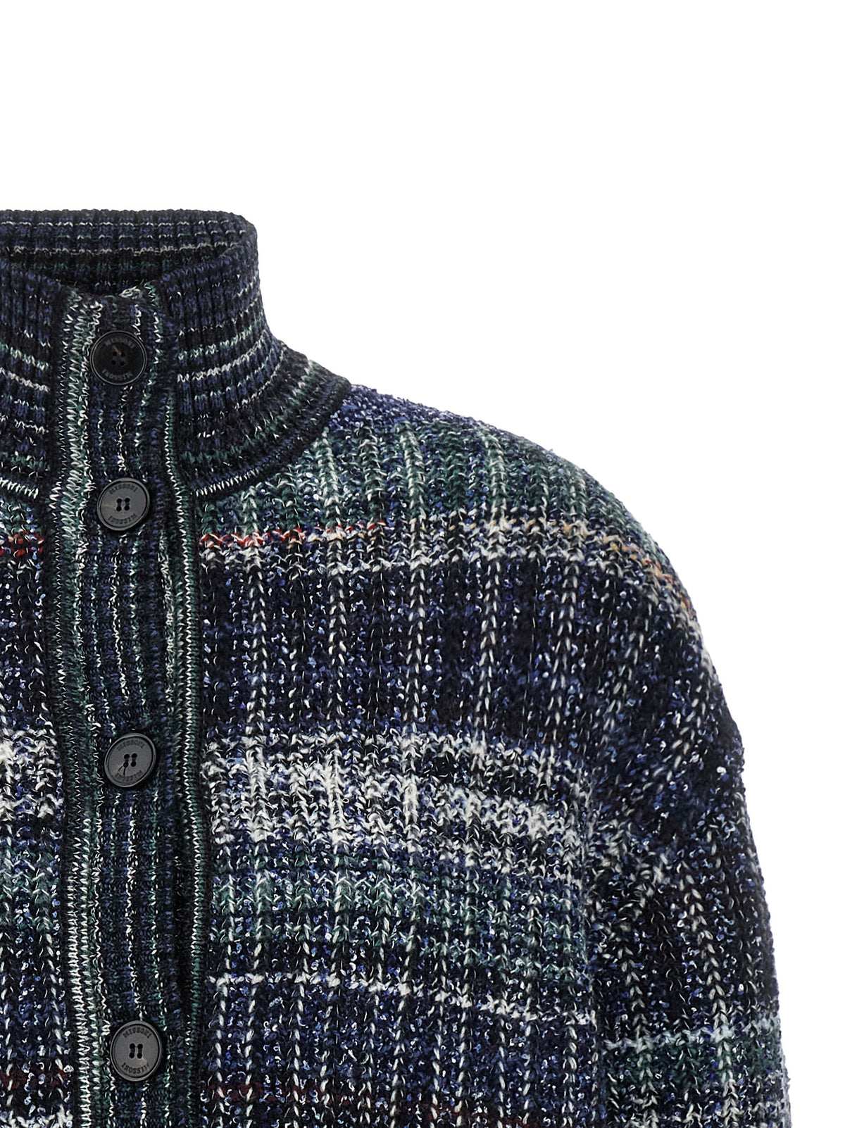 Missoni Blue Wool Cardigan - Timeless Luxury Knitwear Elegance
