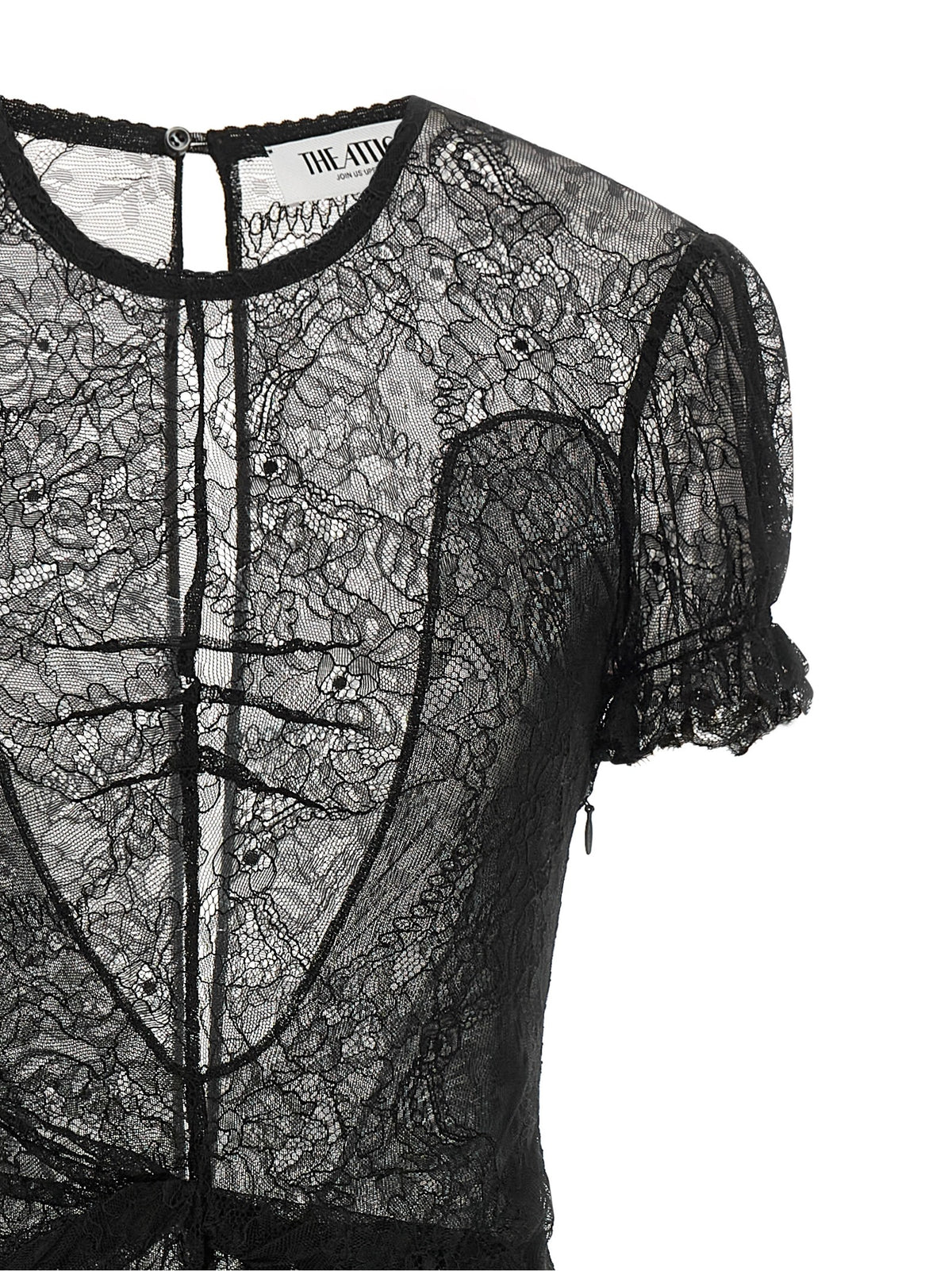 The Attico Black Polyamide Short Dress - Exquisite Haute Couture