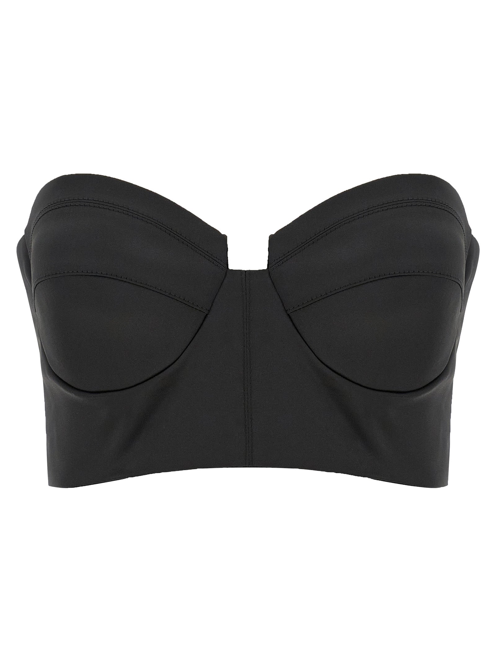 Elisabetta Franchi Black Polyester Tank Top - Haute Couture Elegance