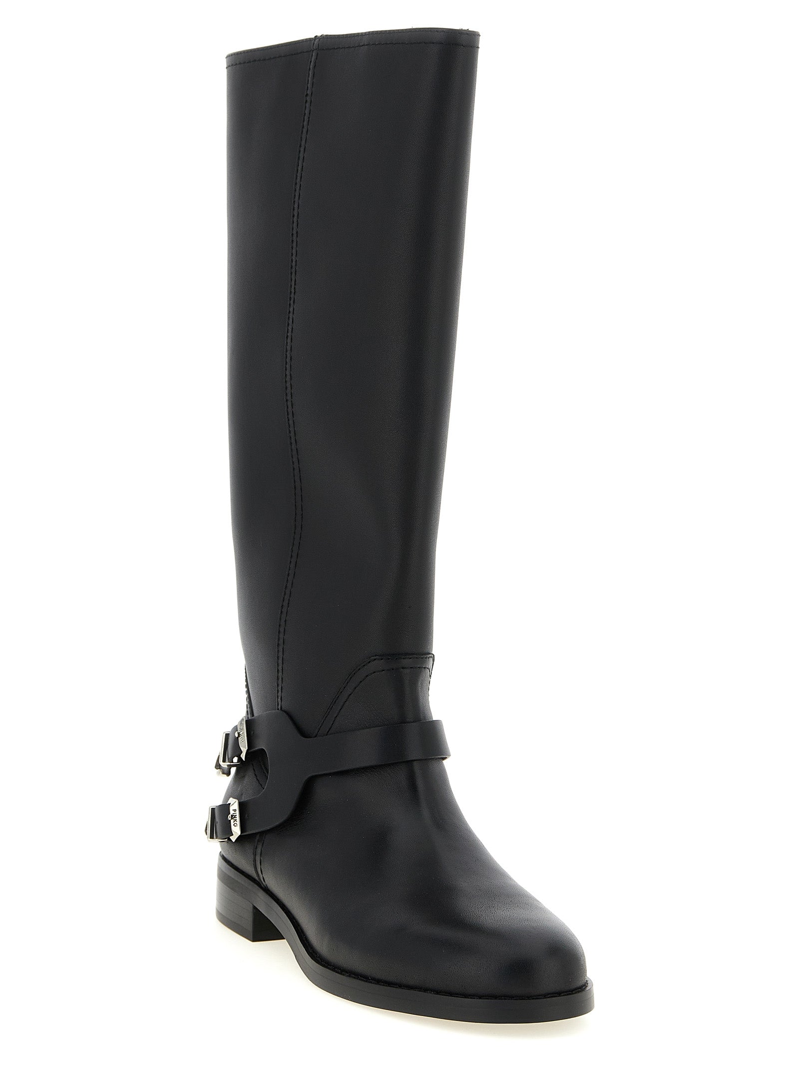 PINKO Cheval Over The Knee Boots - Exquisite Cowhide Luxury