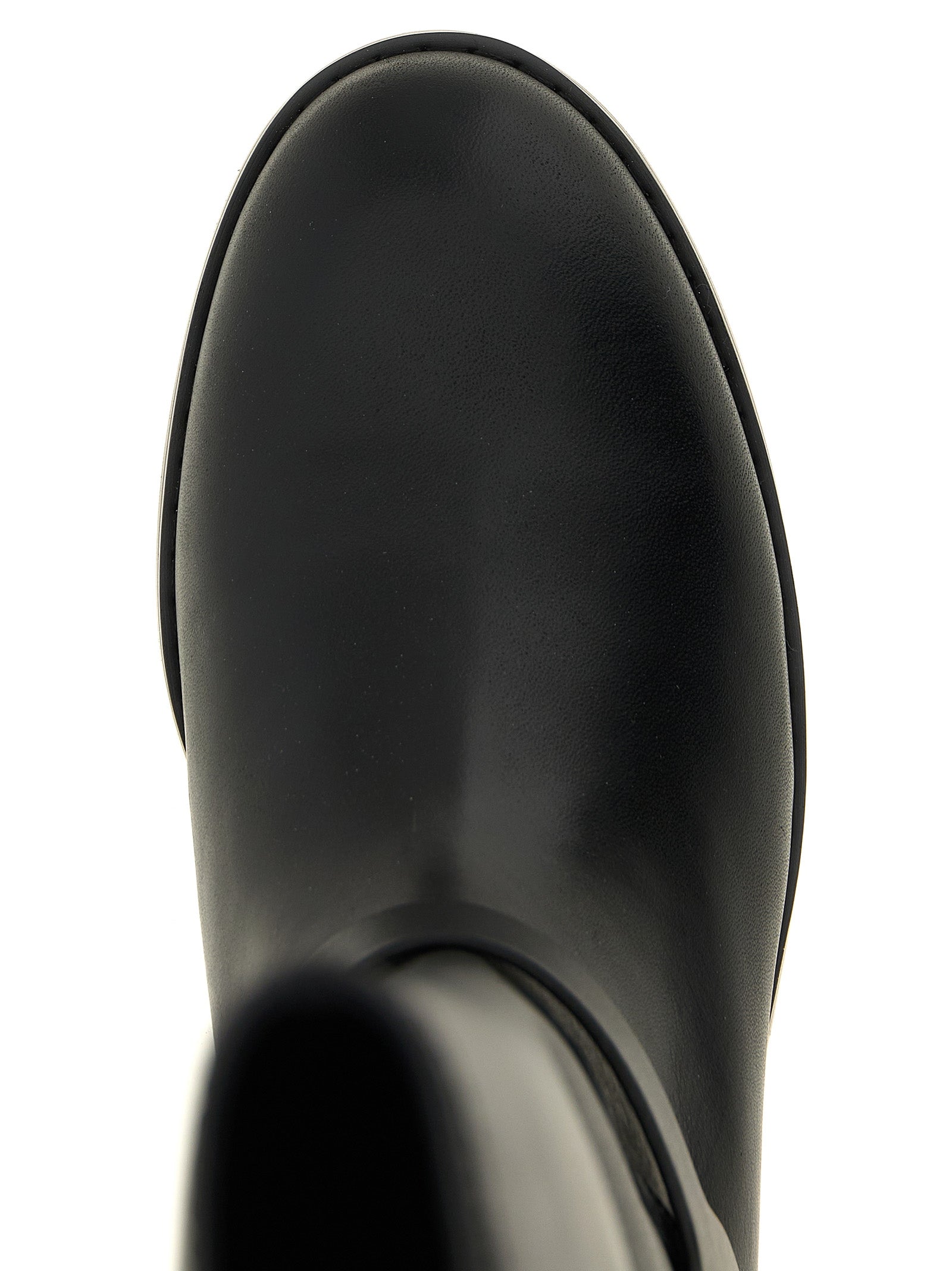 PINKO Black Cowhide Over The Knee Boots - Luxury Fashion Statement