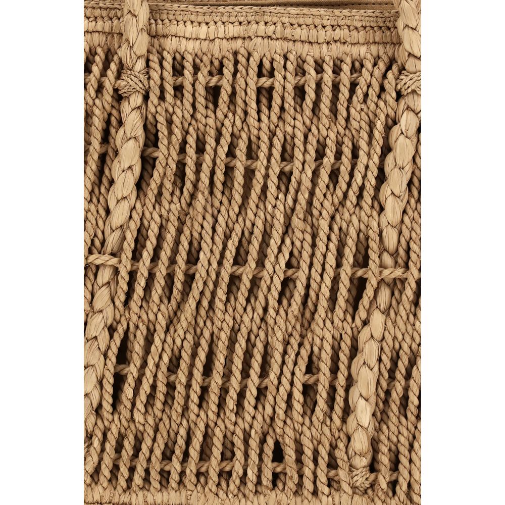 The Row Beige Raffia Shoulder Bag - Timeless Luxury Redefined
