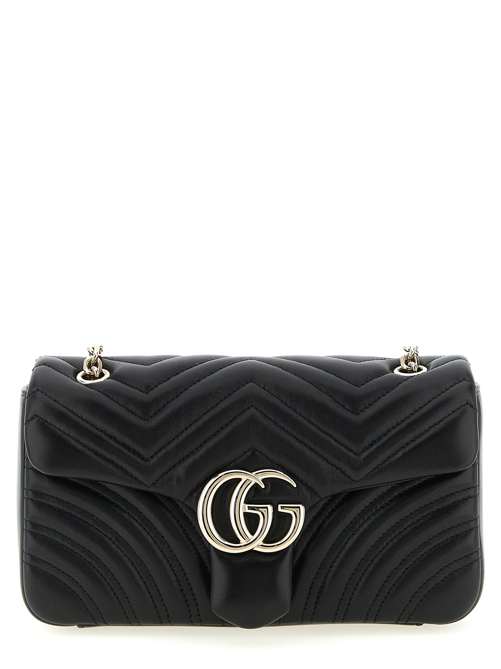 Gucci GG Marmont Black Lamb Leather Shoulder Bag - Timeless Luxury